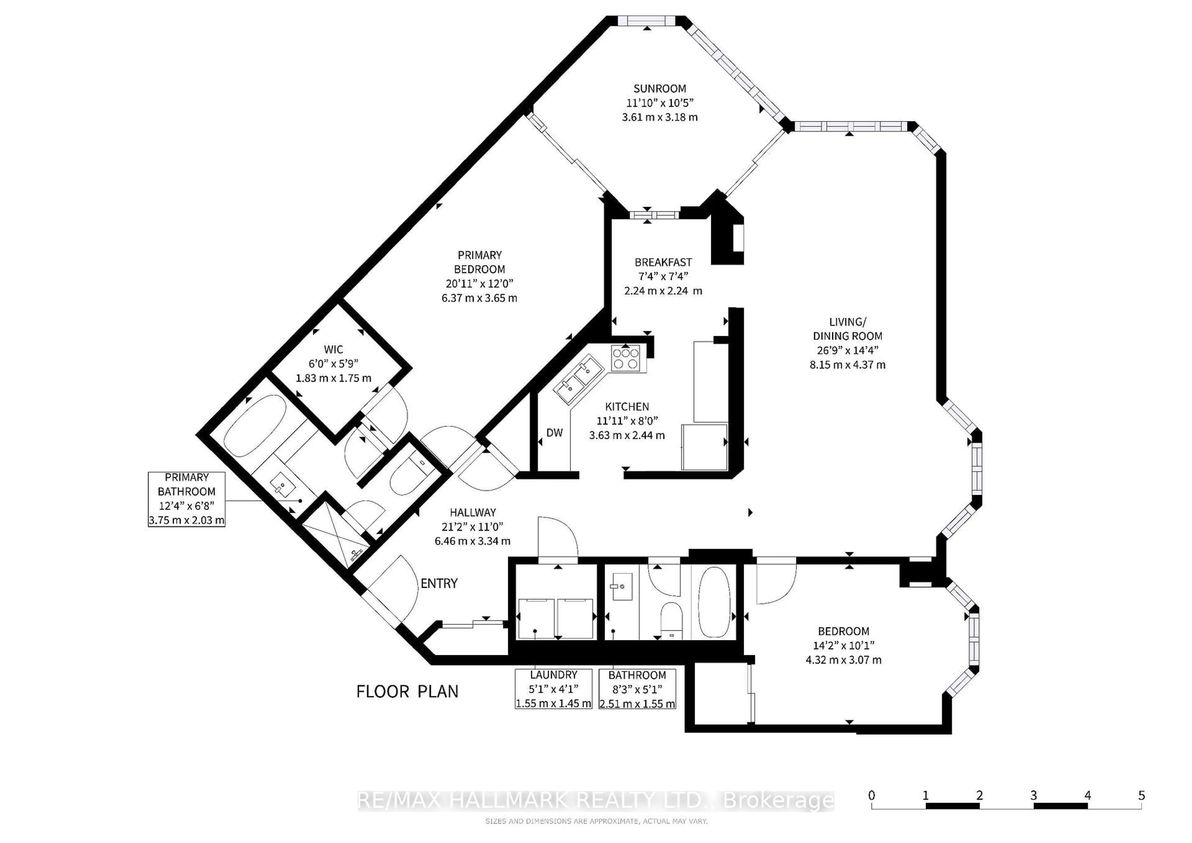 Floor plan for 10 Kenneth Ave #911, Toronto Ontario M2N 6K6