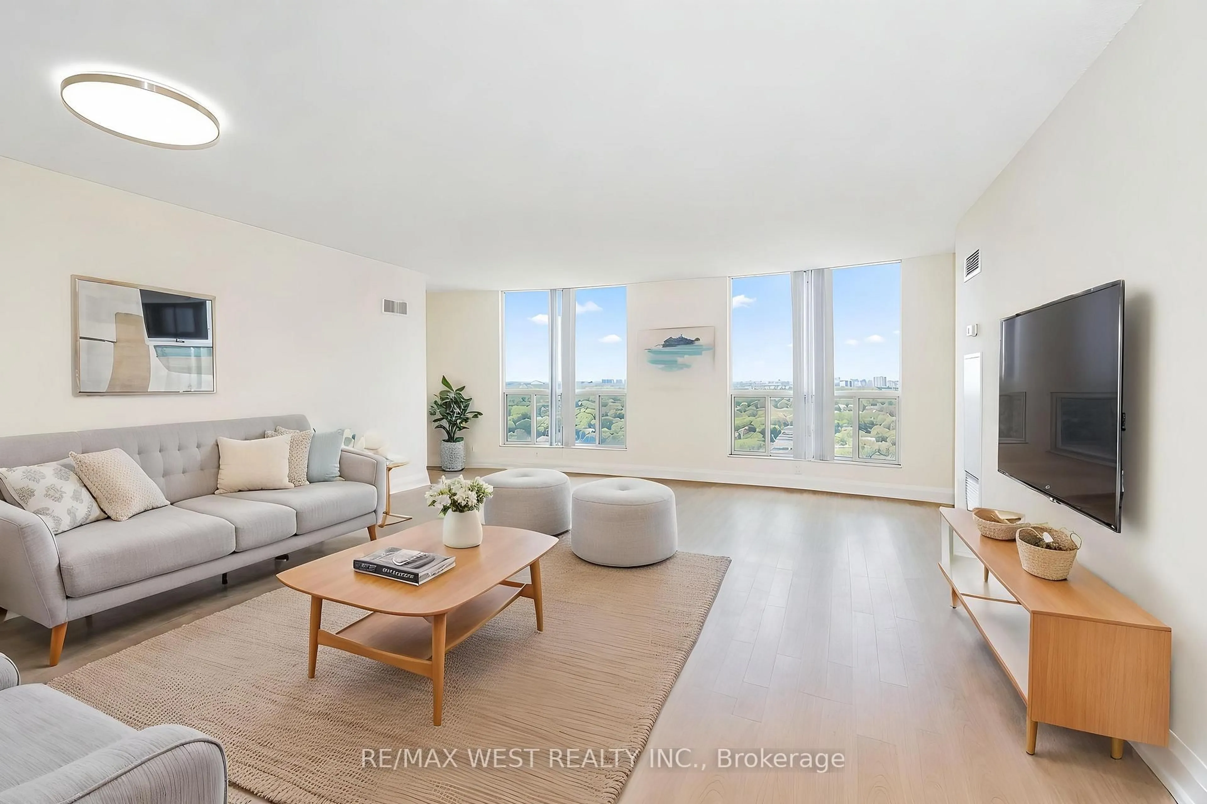 Living room with furniture, unknown for 23 Lorraine Dr #2105, Toronto Ontario M2N 6Z6