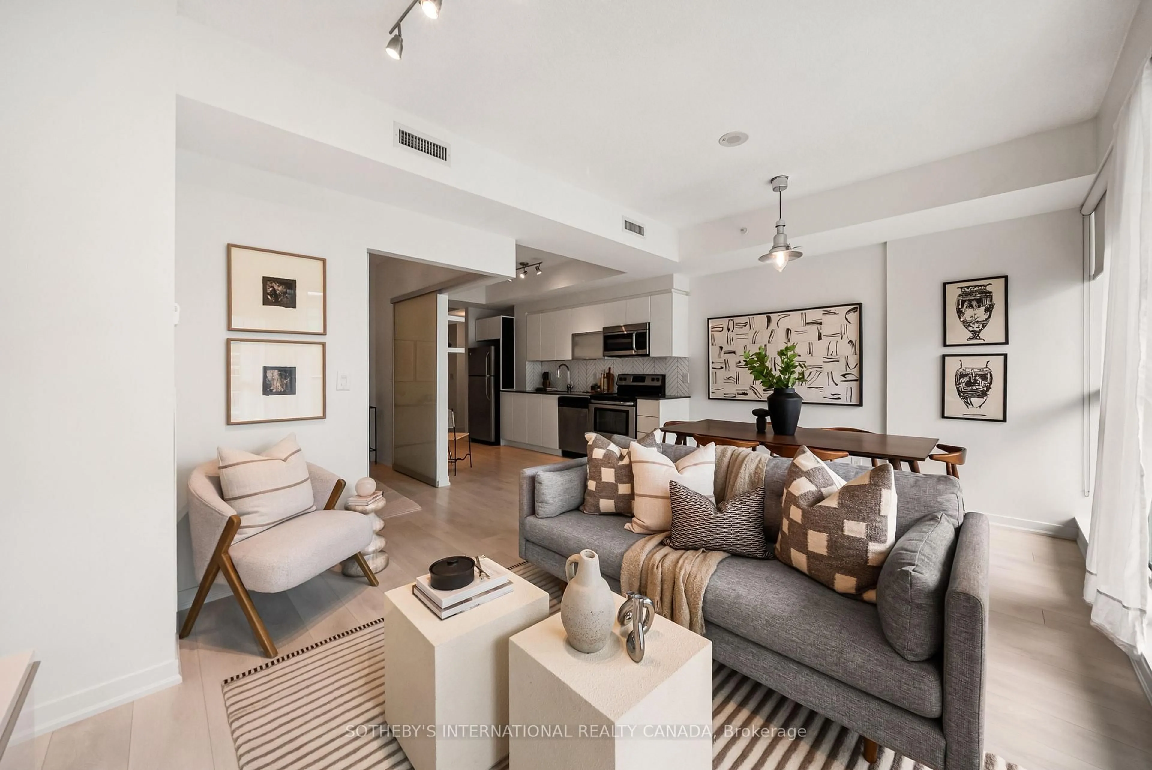Living room with furniture, unknown for 150 East Liberty St #1405, Toronto Ontario M6K 3R5
