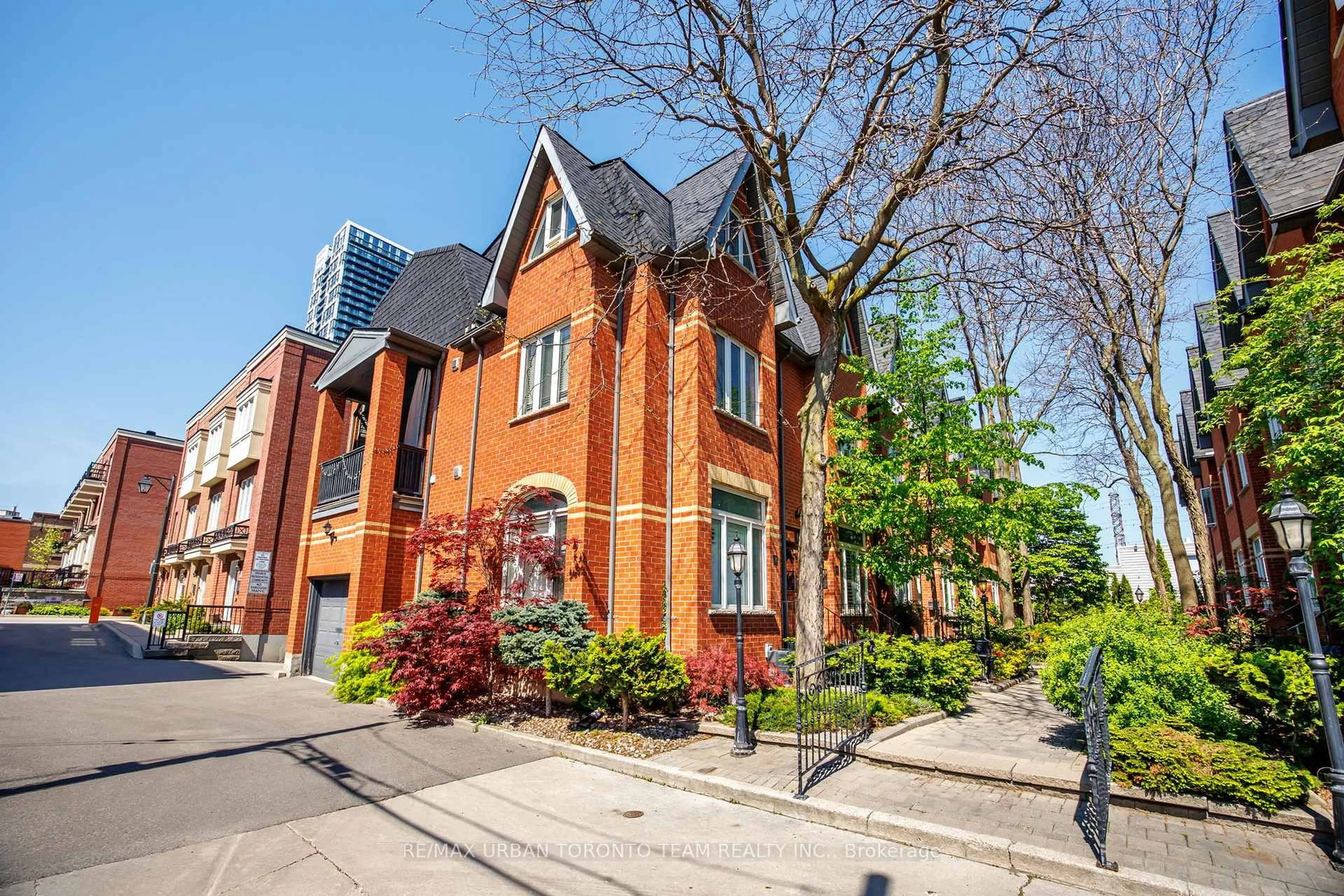 Home with brick exterior material, street for 12 Old Primrose Lane, Toronto Ontario M5A 4T1