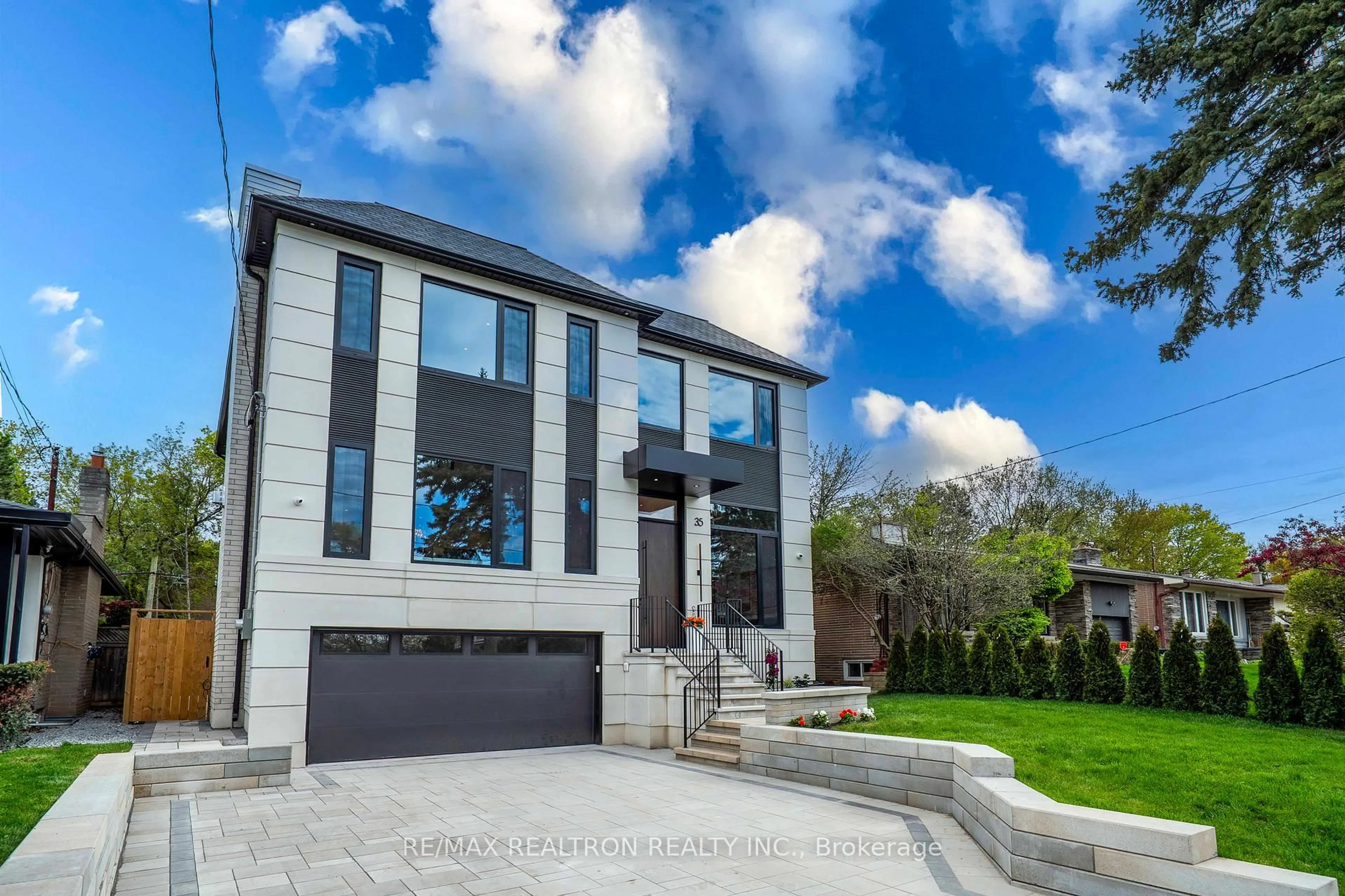 Home with brick exterior material, street for 35 Foxwarren Dr, Toronto Ontario M2K 1L1
