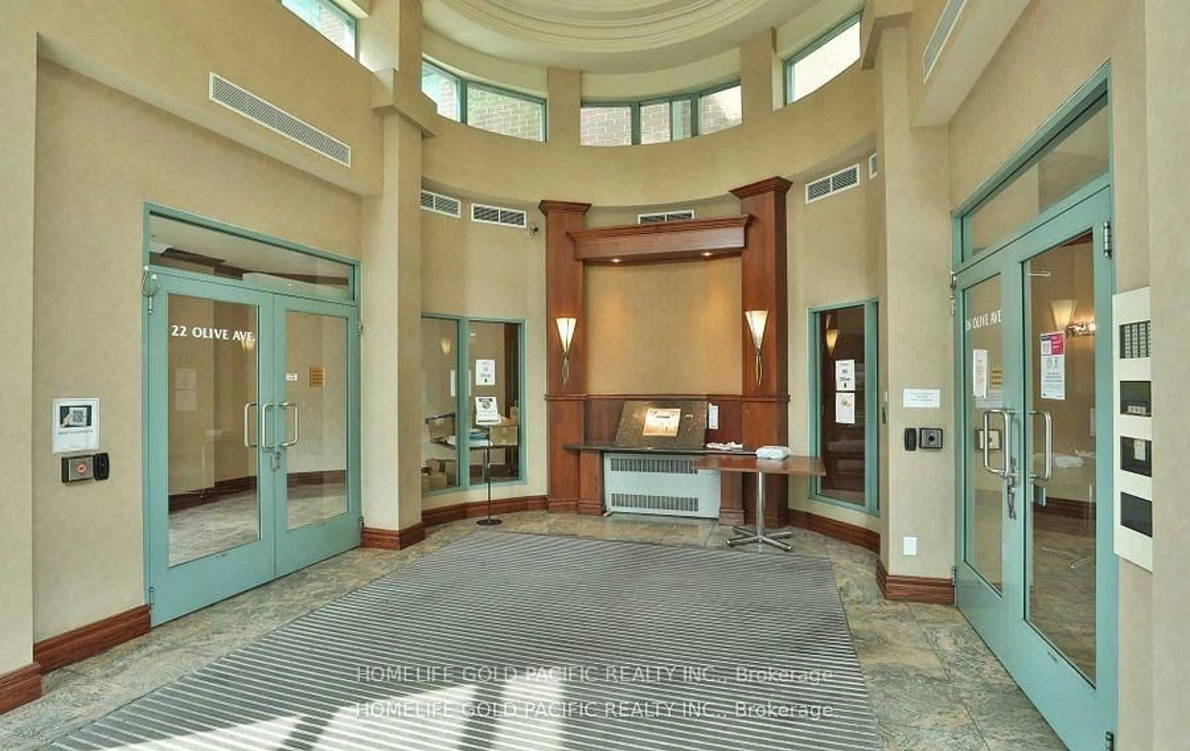Indoor foyer for 22 Olive Ave #2508, Toronto Ontario M2N 4N4
