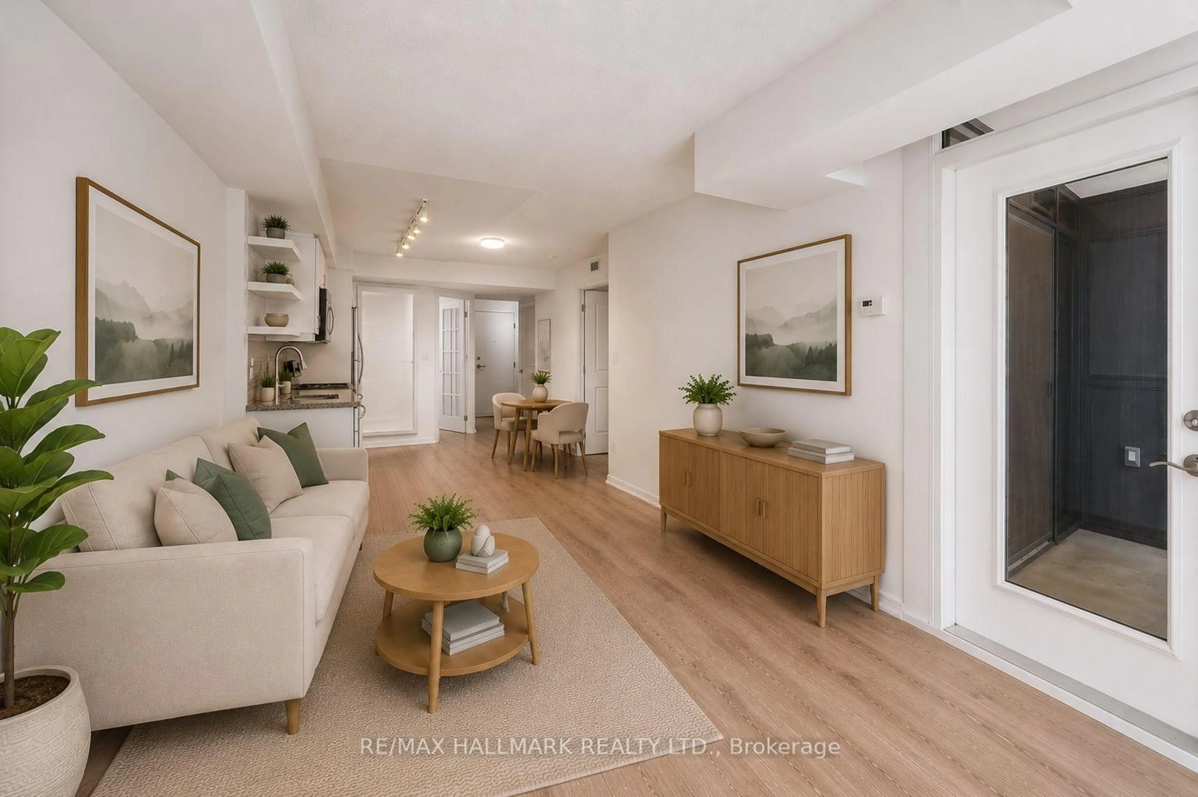 Living room with furniture, unknown for 400 Adelaide St #502, Toronto Ontario M5A 4S3