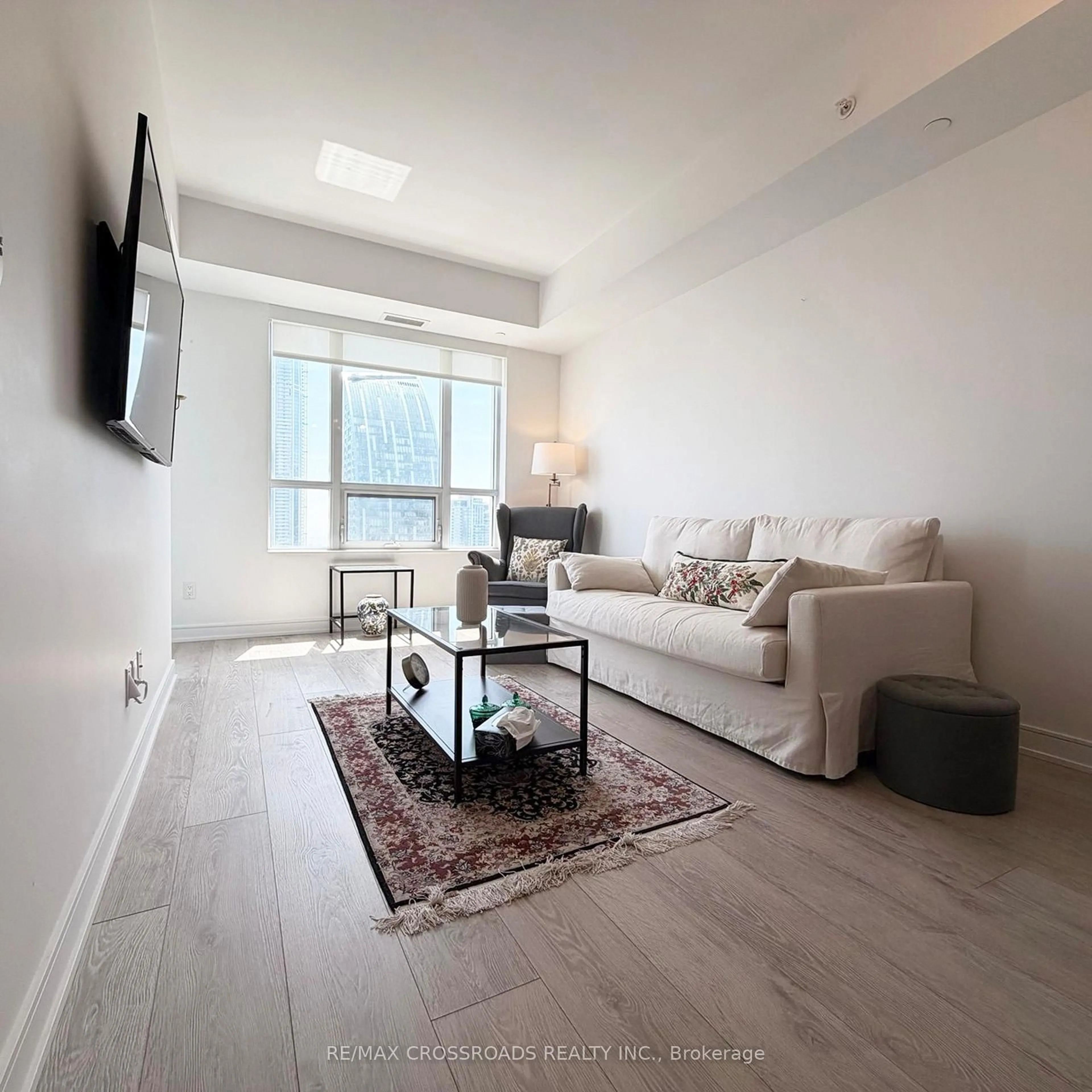 Living room with furniture, unknown for 88 Scott St #4308, Toronto Ontario M5E 0A9