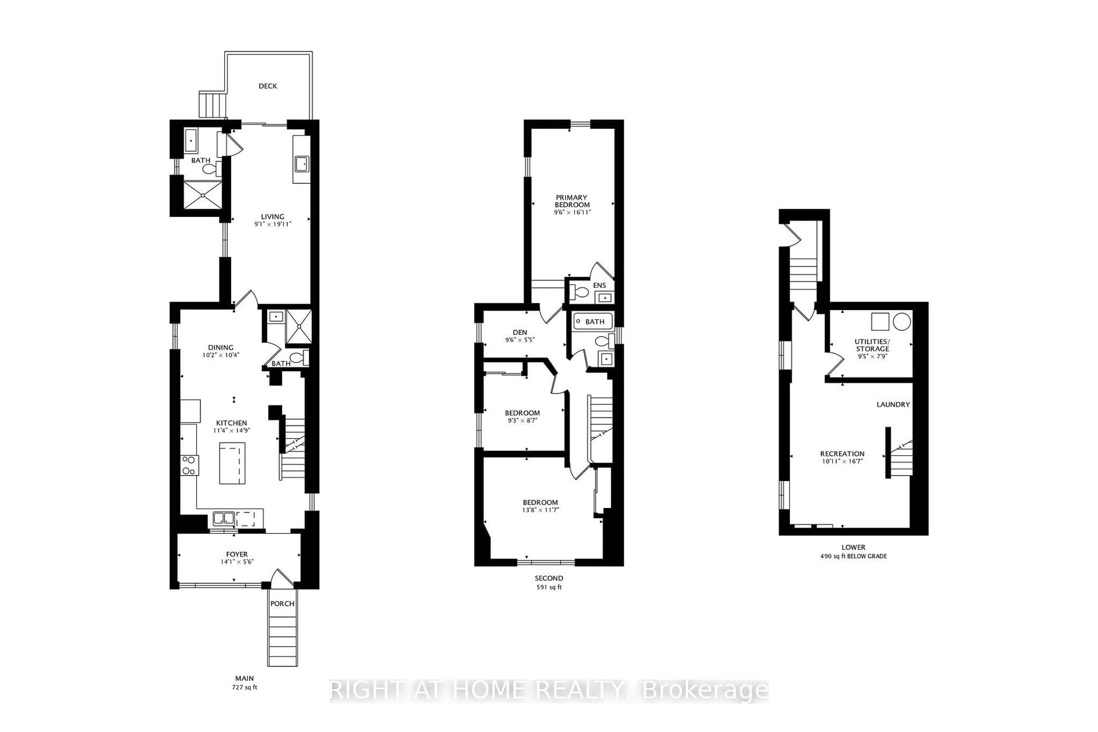 Floor plan for 259 Robina Ave, Toronto Ontario M6C 3Y9