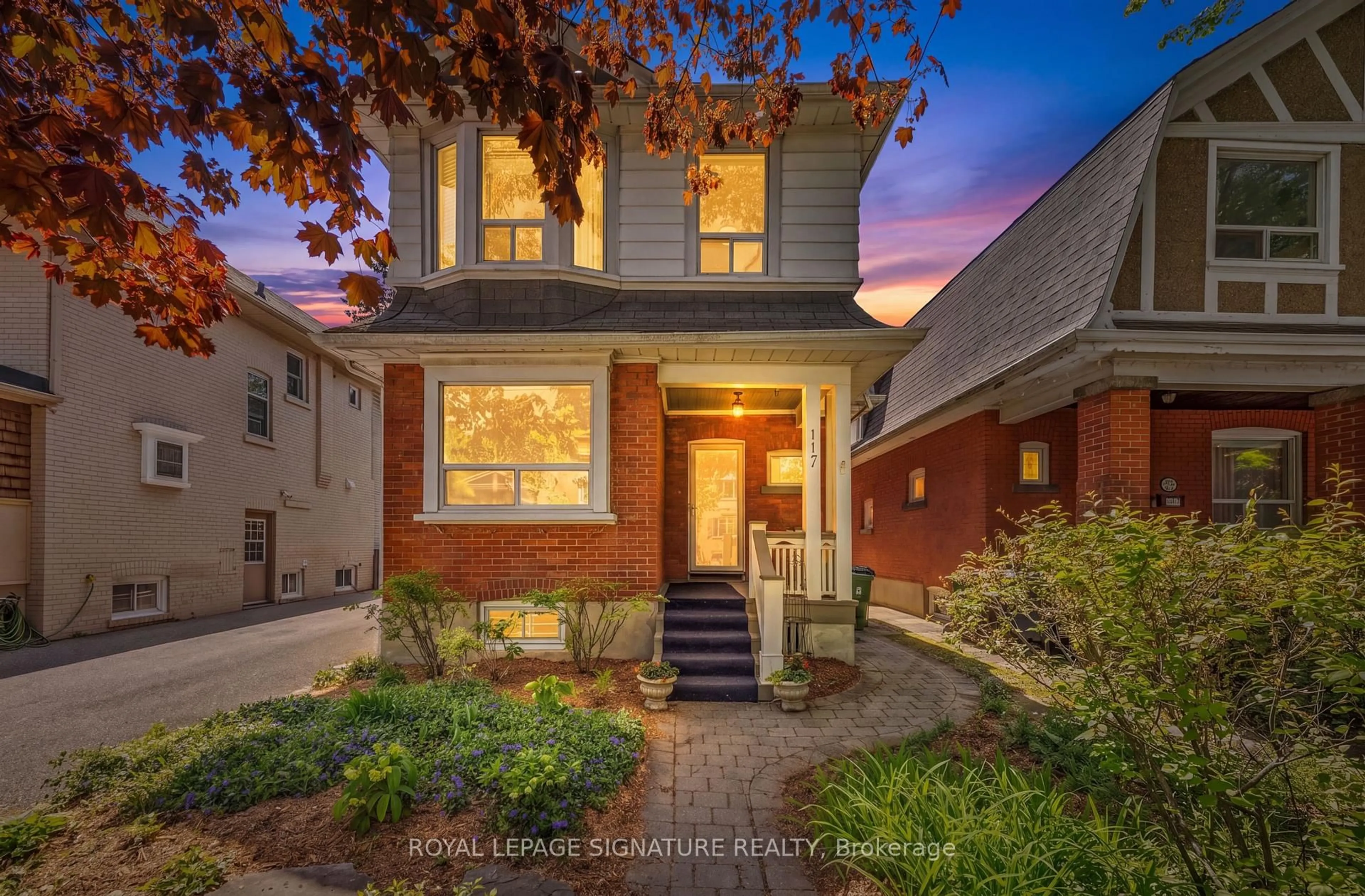 Home with brick exterior material, street for 117 Bowood Ave, Toronto Ontario M4N 1Y3