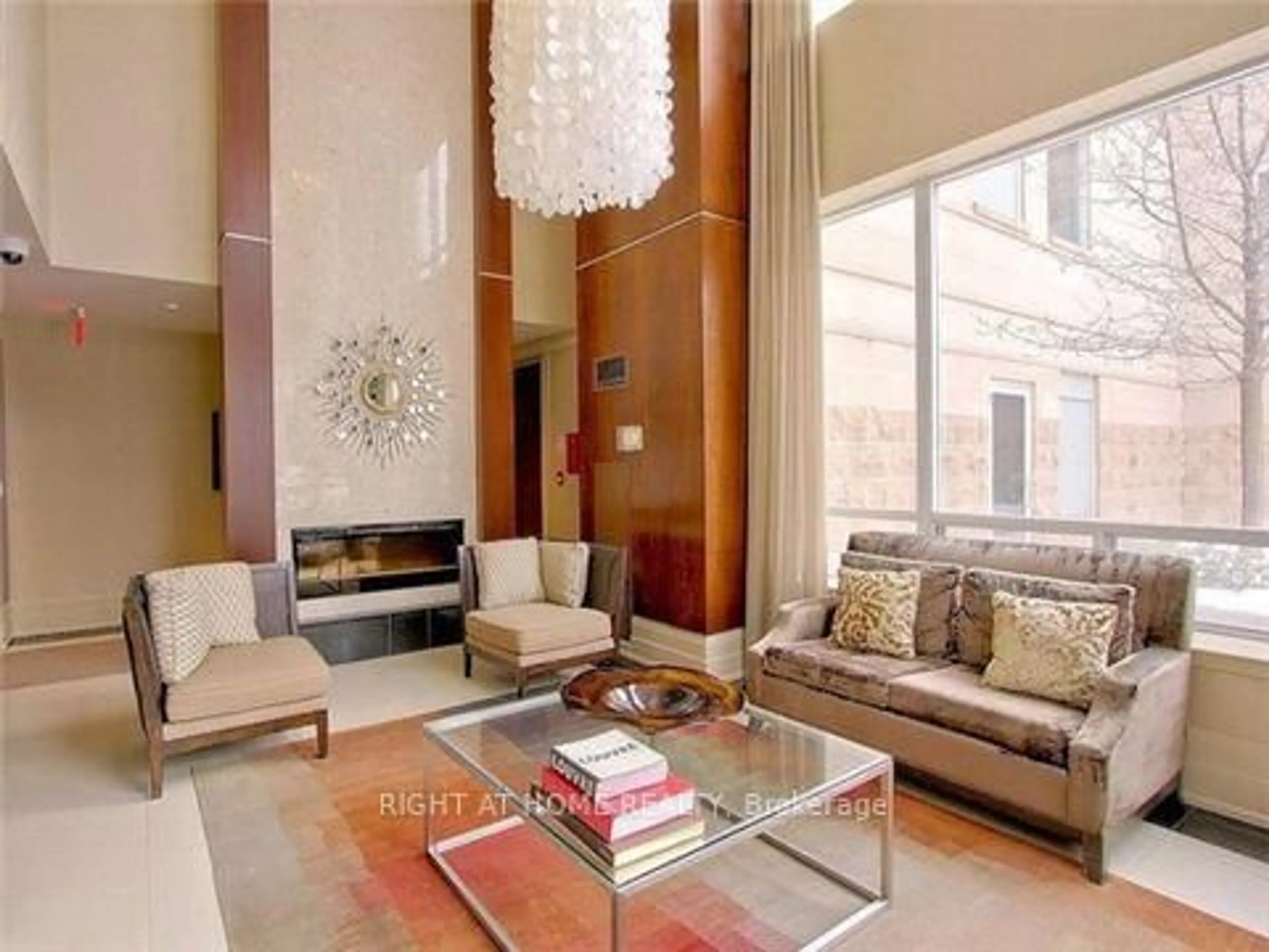 Living room with furniture, unknown for 2 Rean Dr #512, Toronto Ontario M2K 3B8