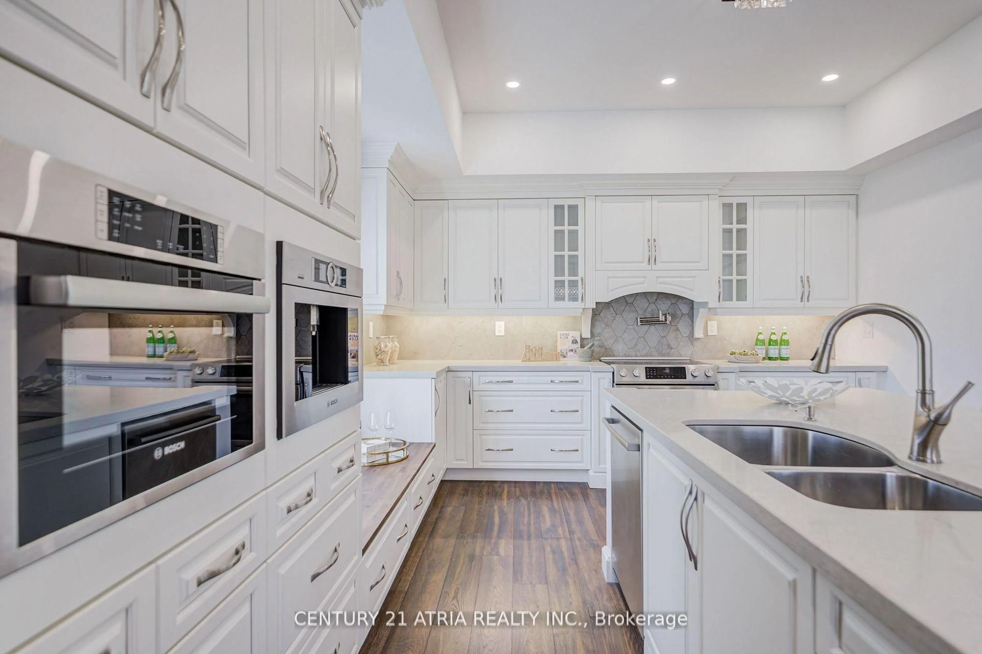 Contemporary kitchen, ceramic/tile floor for 27 Denlow Blvd, Toronto Ontario M3B 1P5