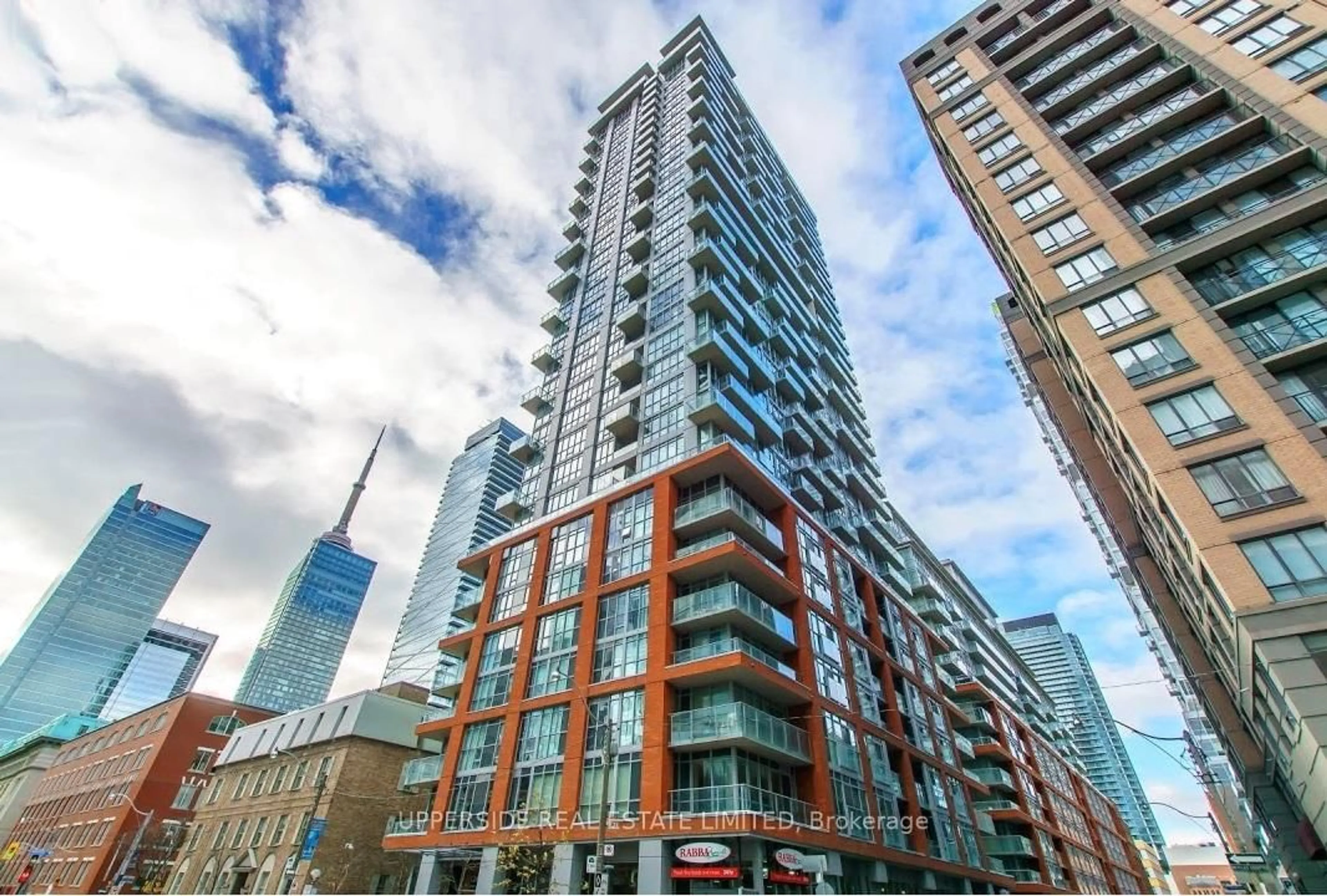 A pic from outside/outdoor area/front of a property/back of a property/a pic from drone, unknown for 126 Simcoe St #607, Toronto Ontario M5H 4E6