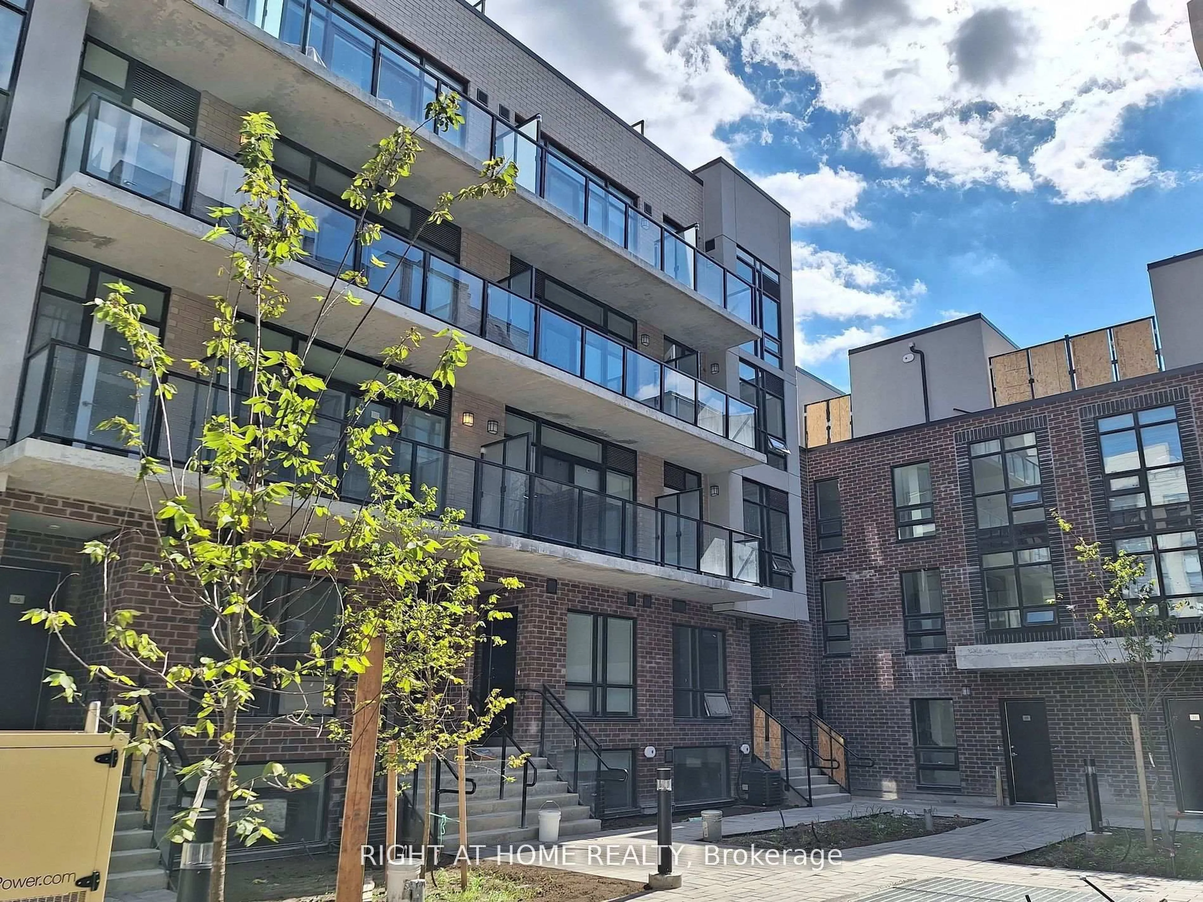 A pic from outside/outdoor area/front of a property/back of a property/a pic from drone, street for 871 Sheppard Ave #33, Toronto Ontario M3H 0E8