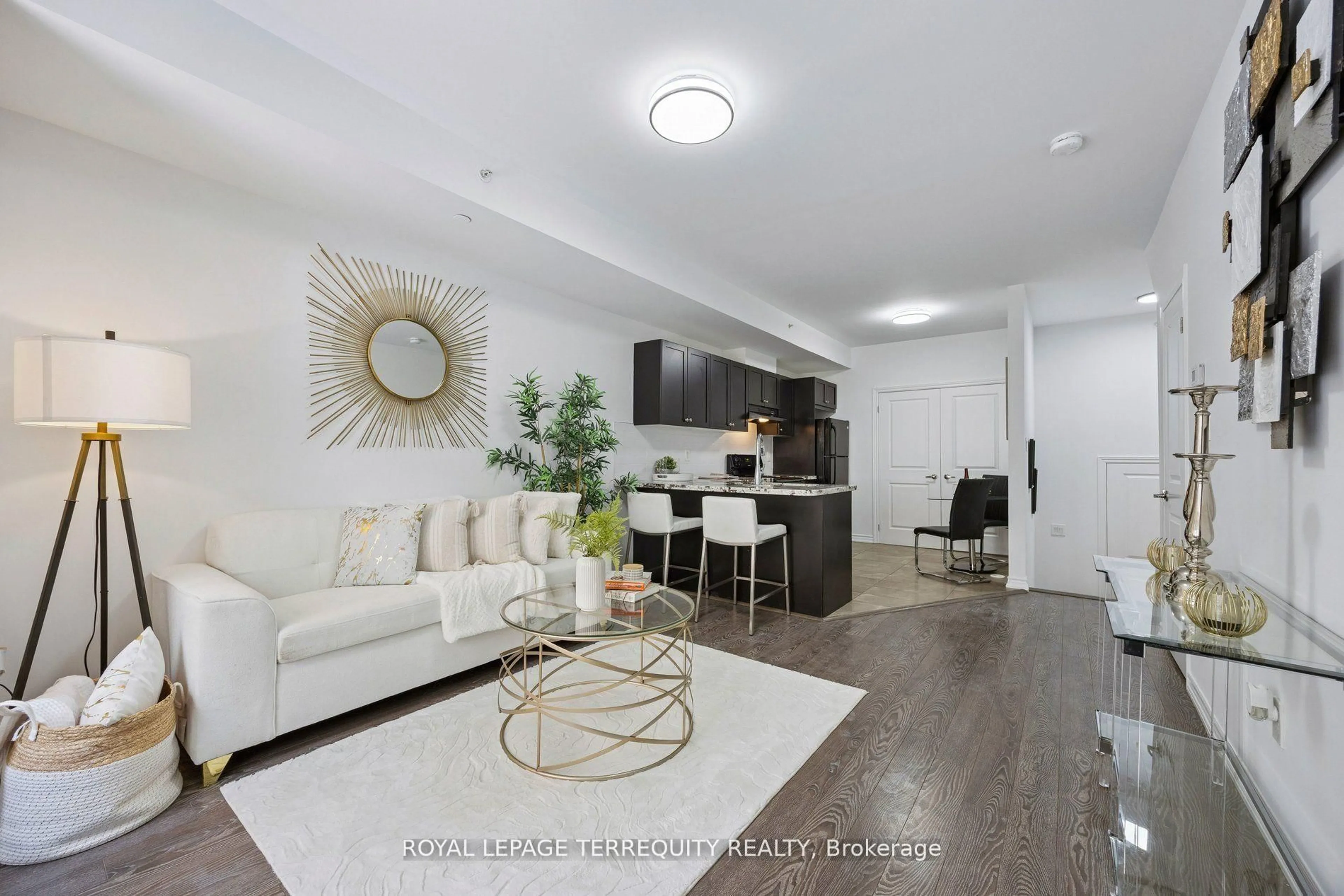 Living room with furniture, unknown for 39 Drewry Ave #Th27, Toronto Ontario M2M 0B4