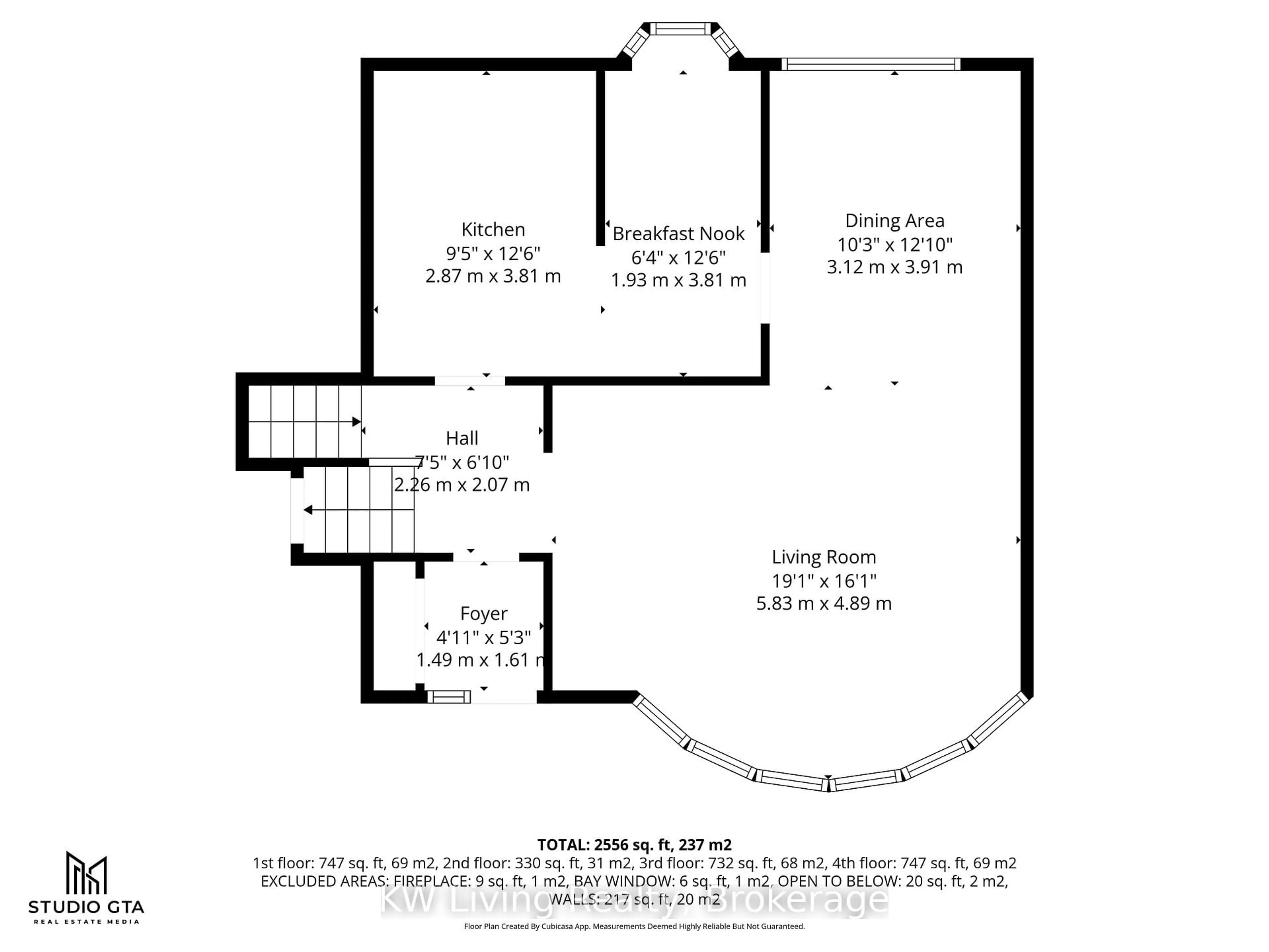 Floor plan for 52 Hawksbury Dr, Toronto Ontario M2K 1M5
