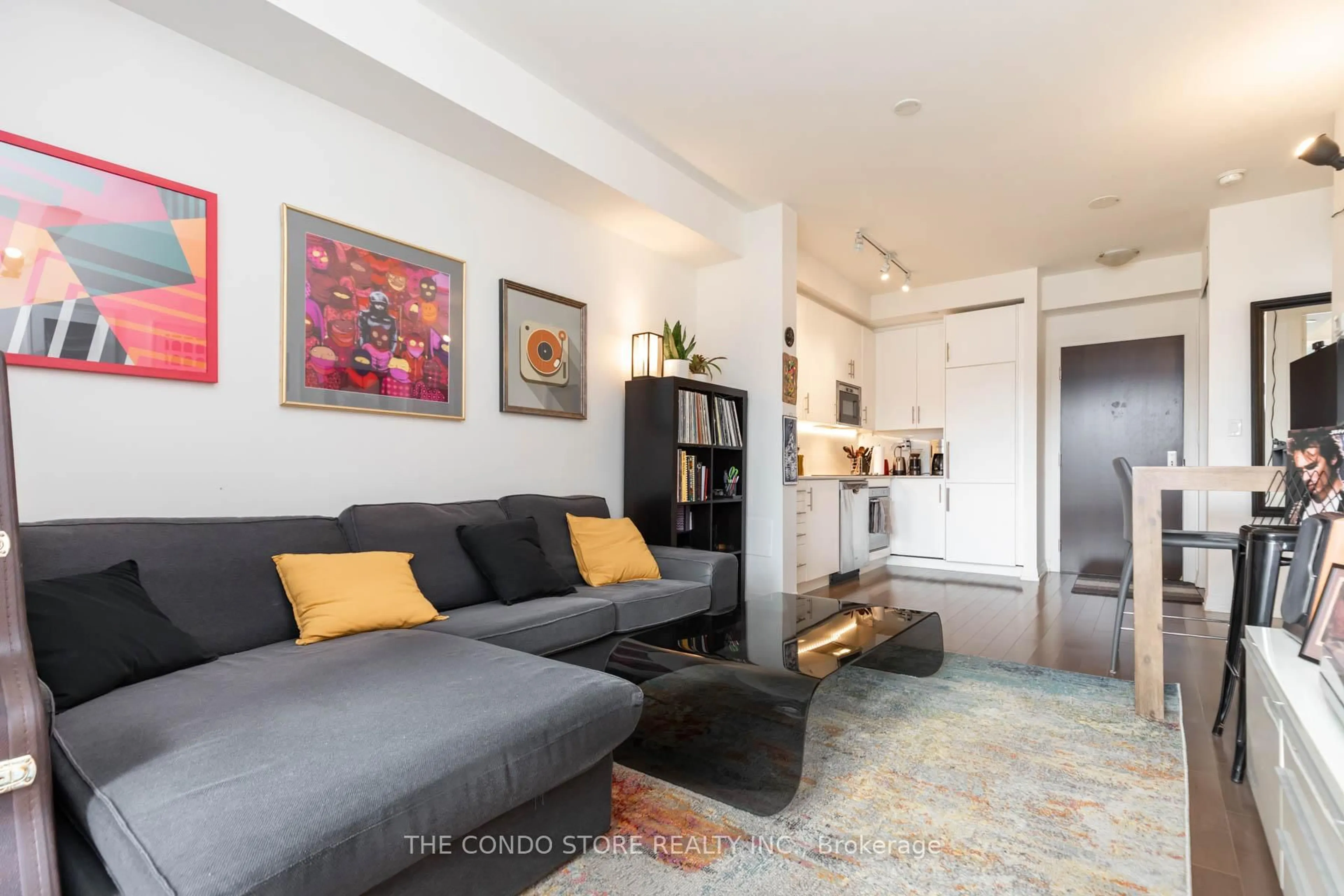 Living room with furniture, unknown for 460 Adelaide St #611, Toronto Ontario M5A 1N6