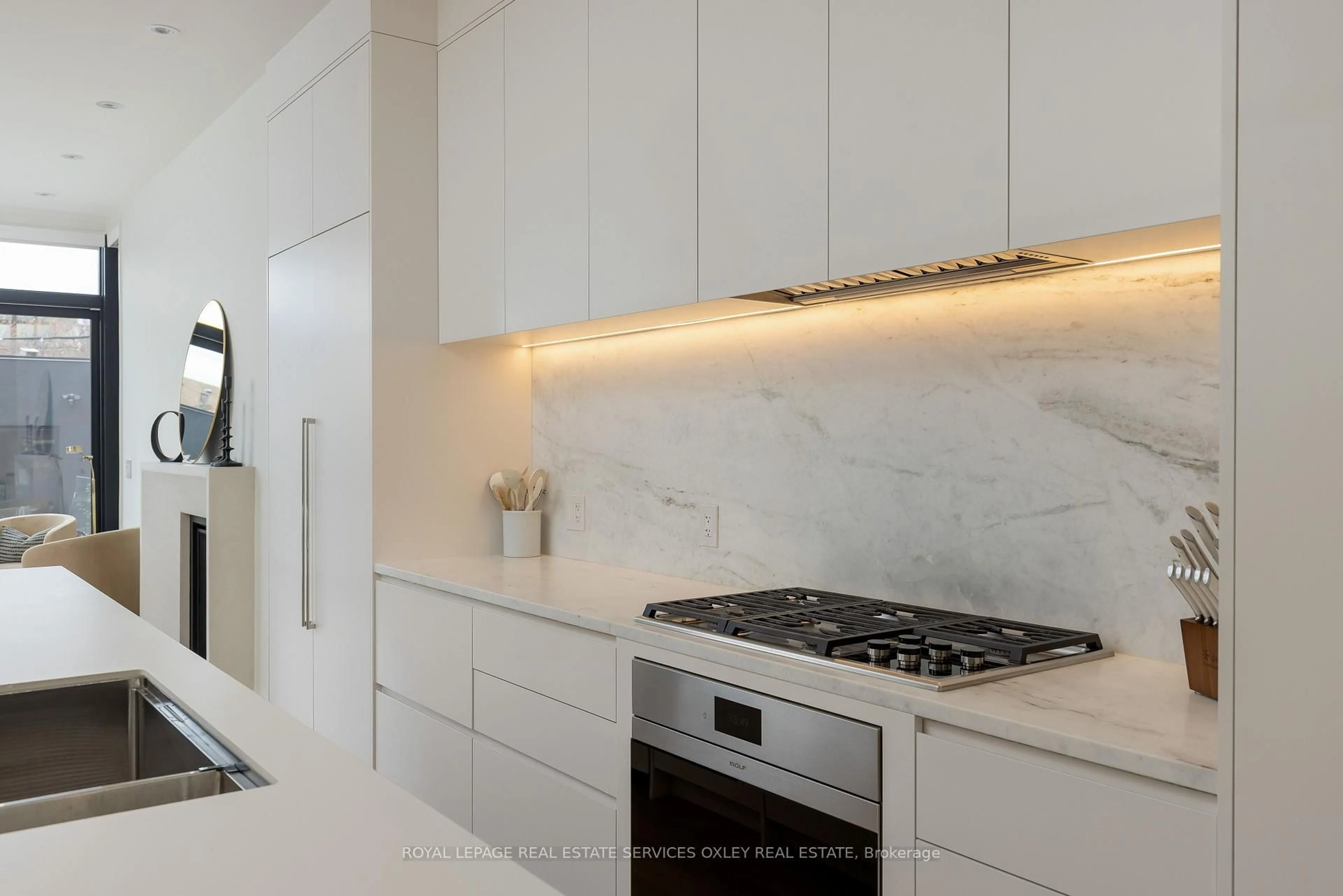 Contemporary kitchen, ceramic/tile floor for 305 Manning Ave, Toronto Ontario M6J 2K8