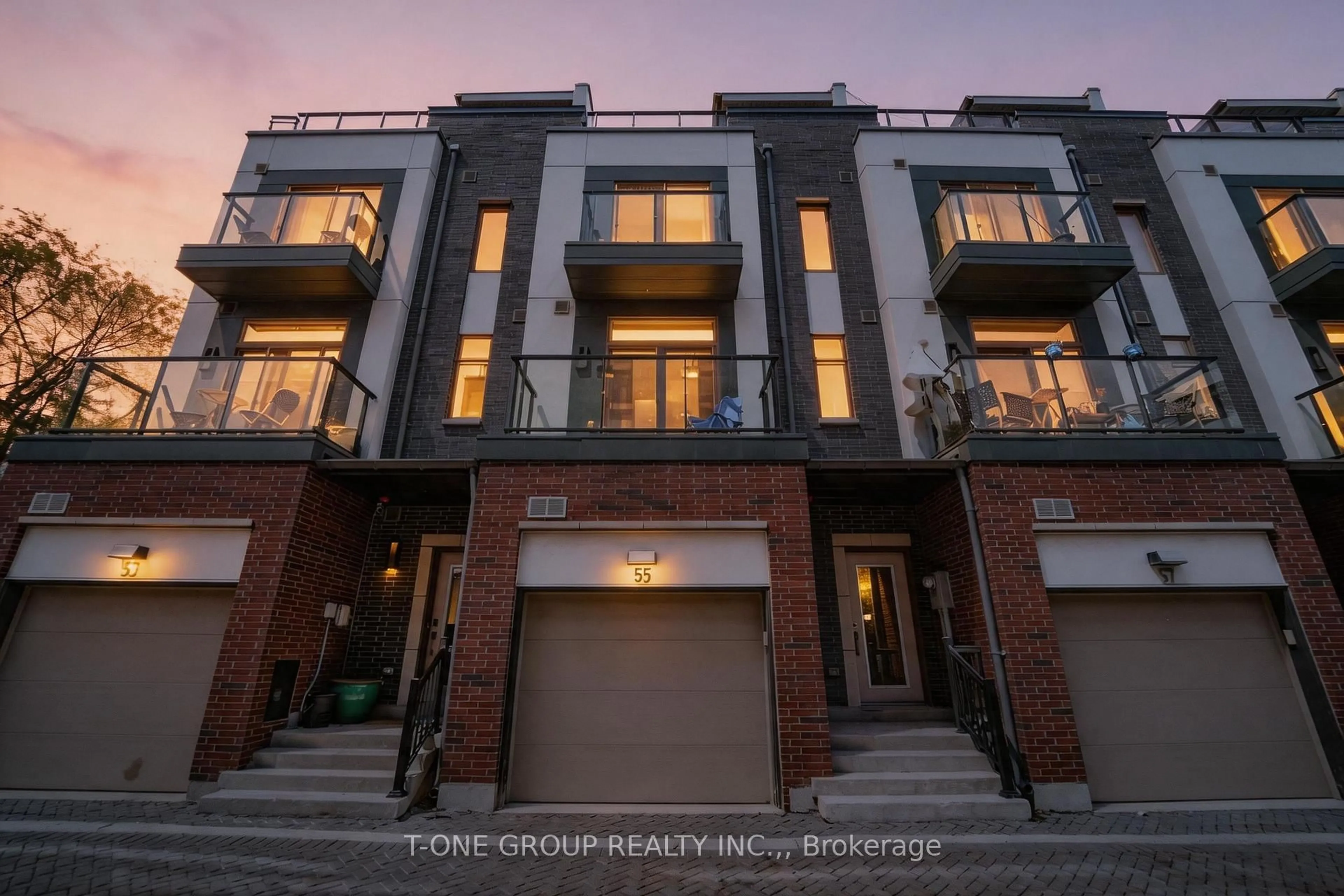 Home with brick exterior material, street for 55 Sutton Ave, Toronto Ontario M5A 3V2