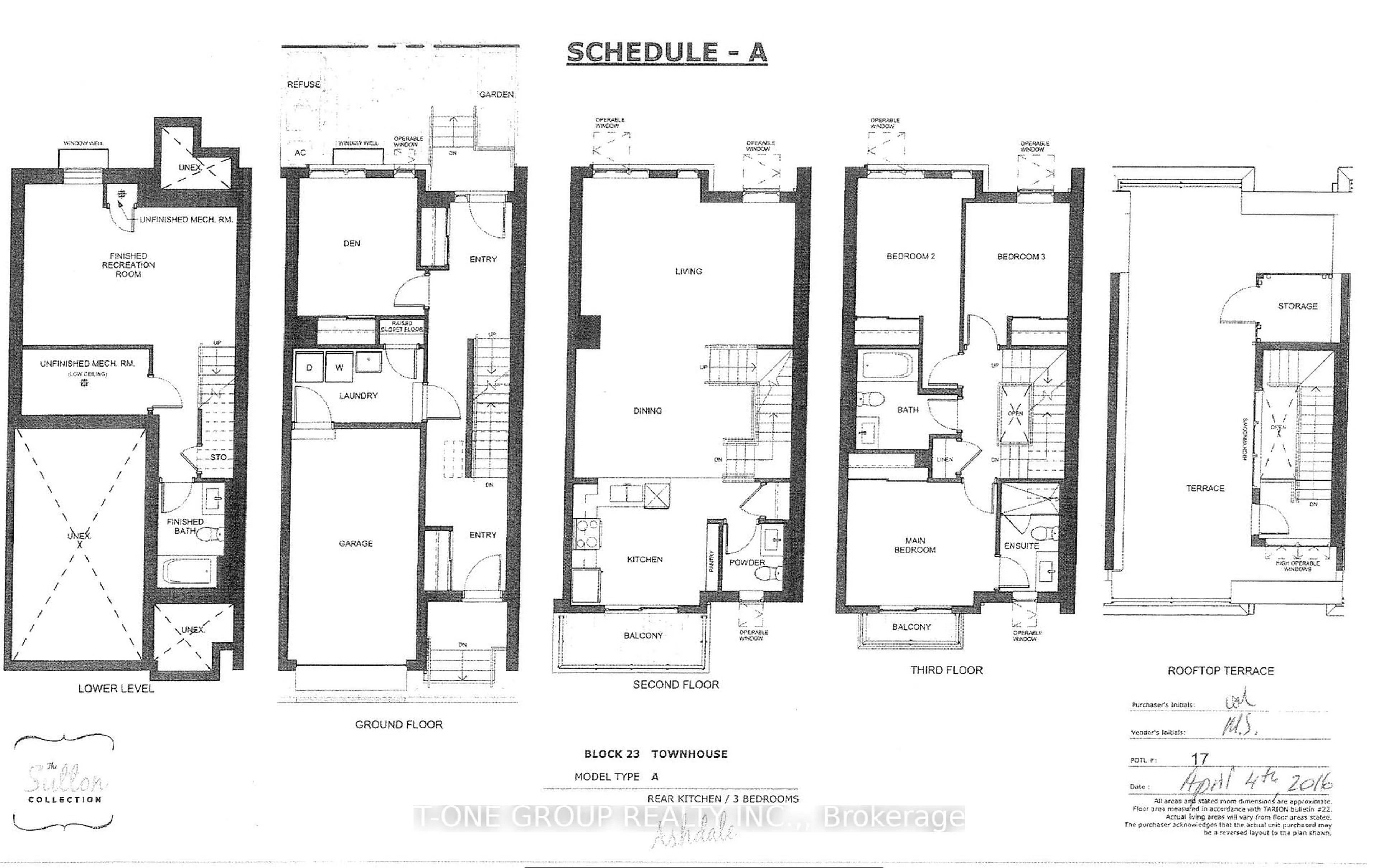 Floor plan for 55 Sutton Ave, Toronto Ontario M5A 3V2
