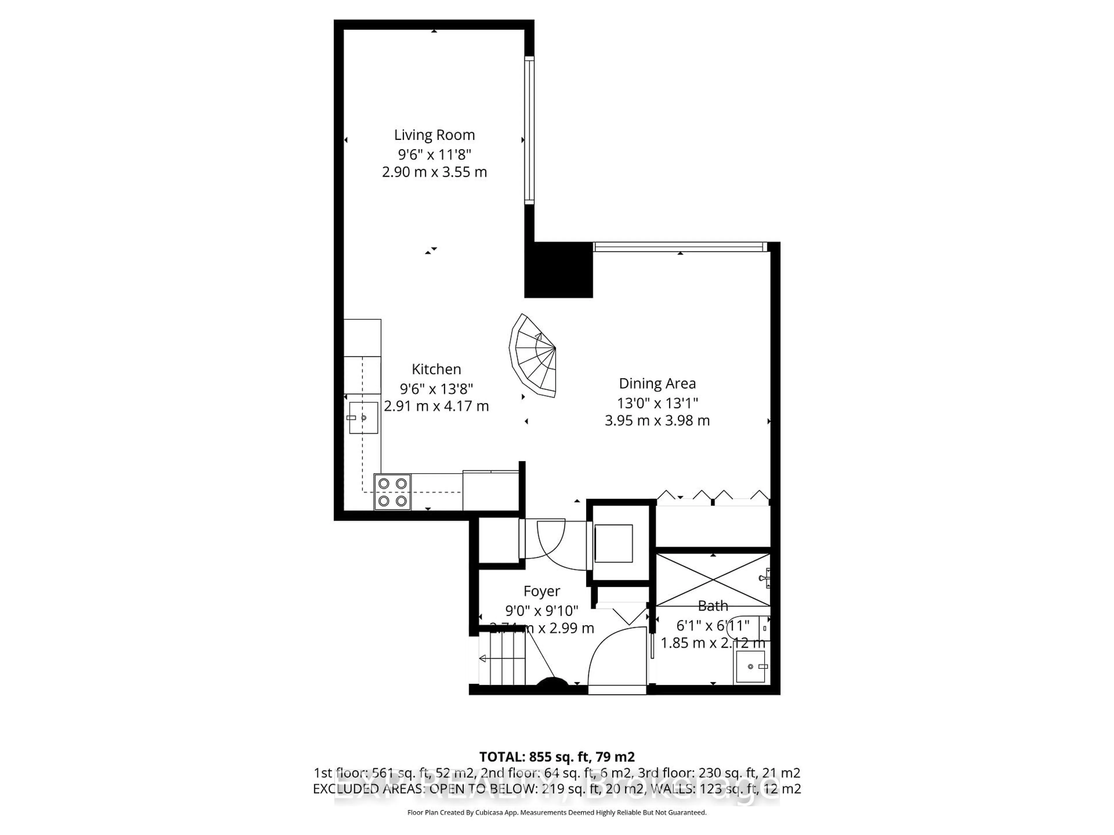 Floor plan for 637 Lake Shore Blvd #301, Toronto Ontario M5V 3J6