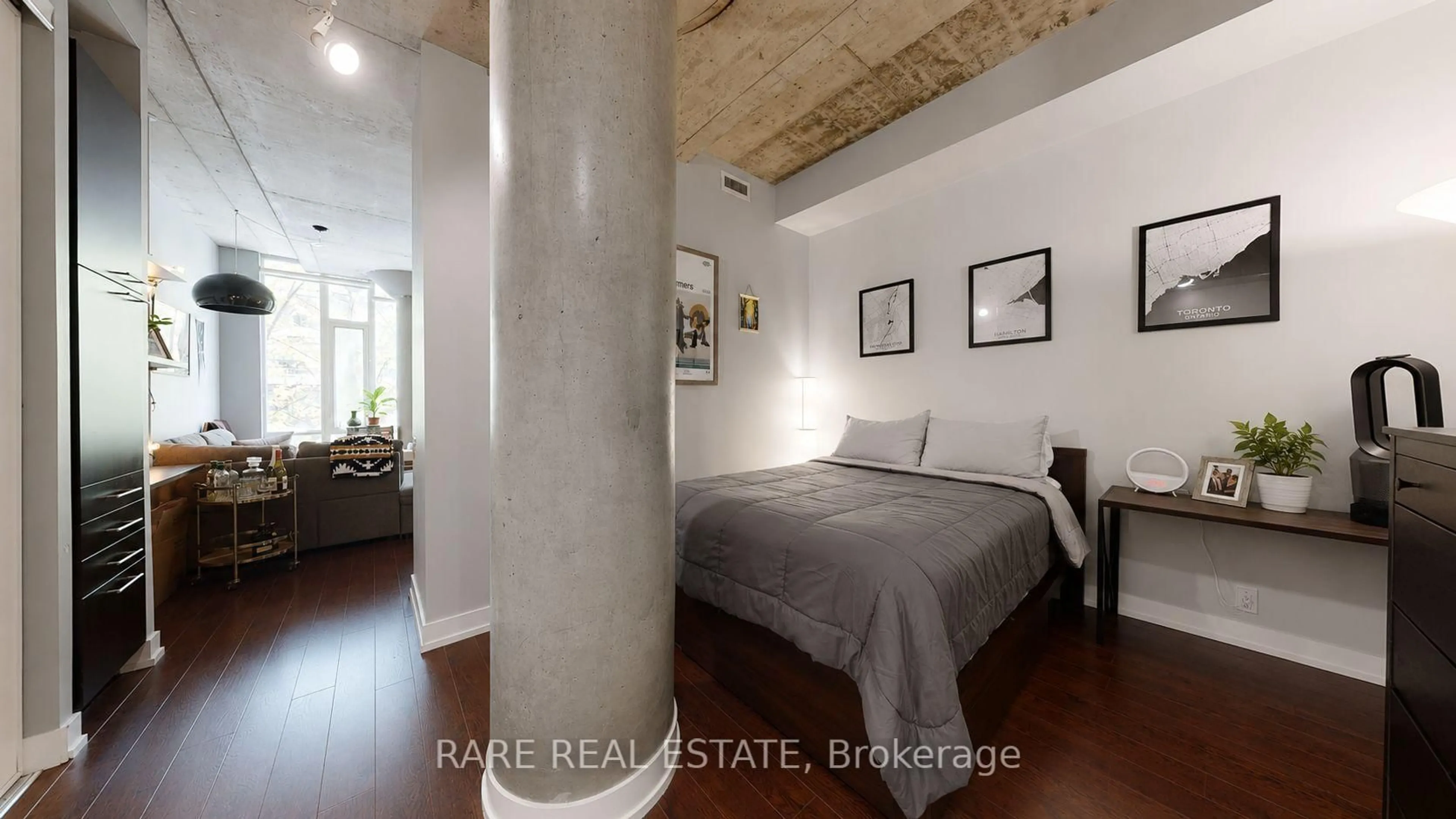 Bedroom with bed, unknown for 66 Portland St #205, Toronto Ontario M5V 2M6