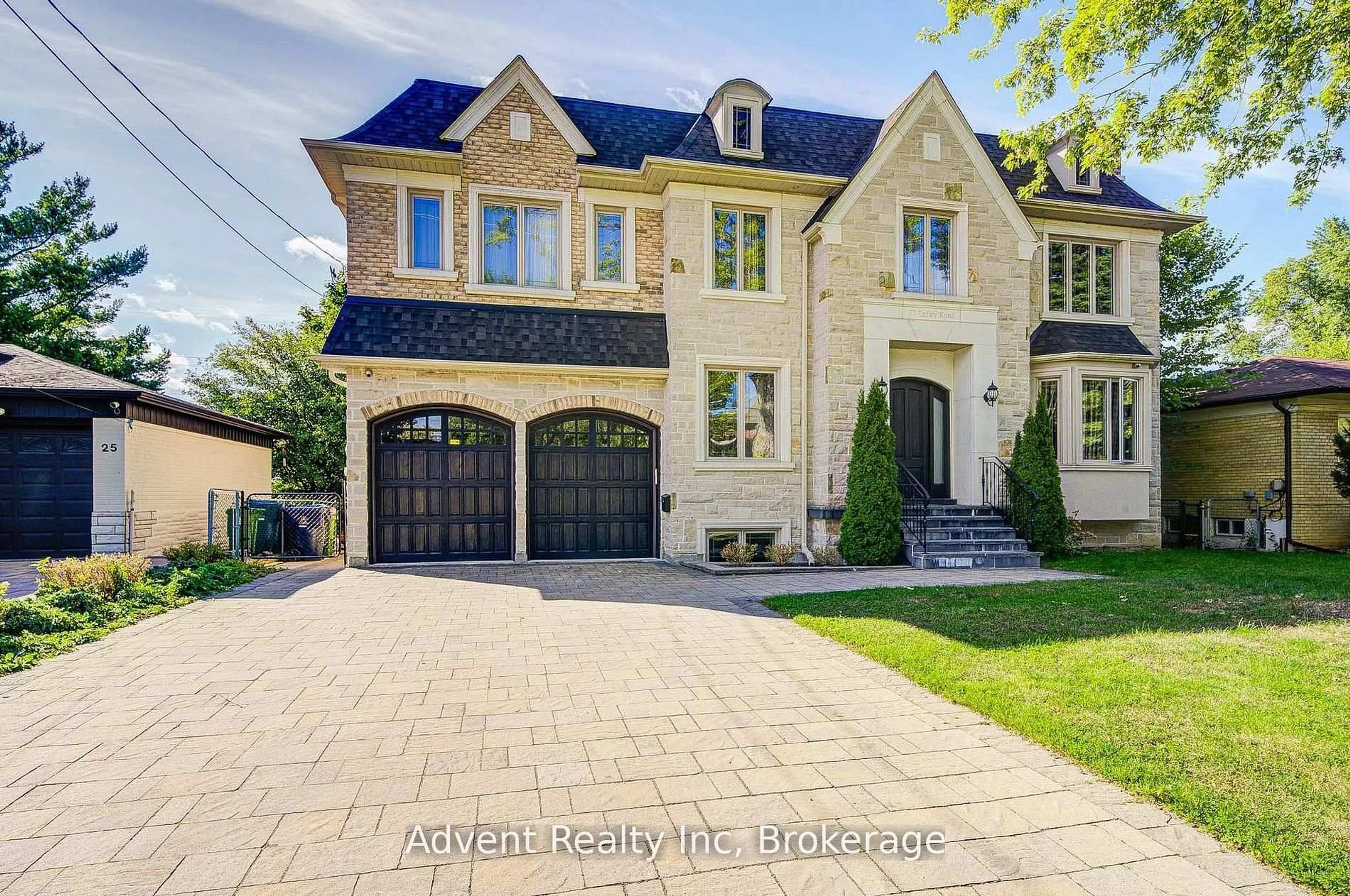 Home with brick exterior material, street for 27 Tefley Rd, Toronto Ontario M2M 1C5