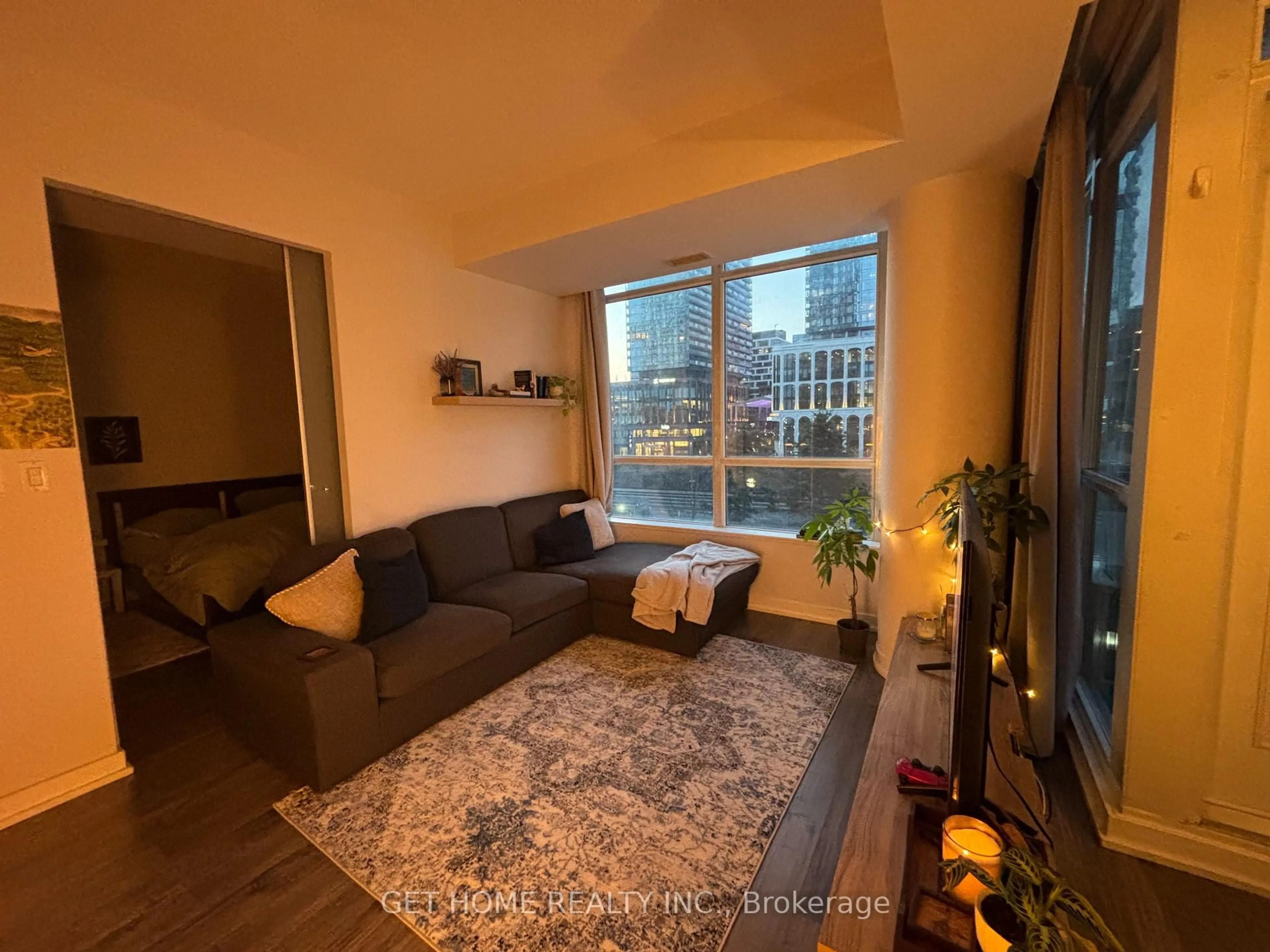 Living room with furniture, unknown for 8 Telegram Mews #318, Toronto Ontario M5V 3Z5