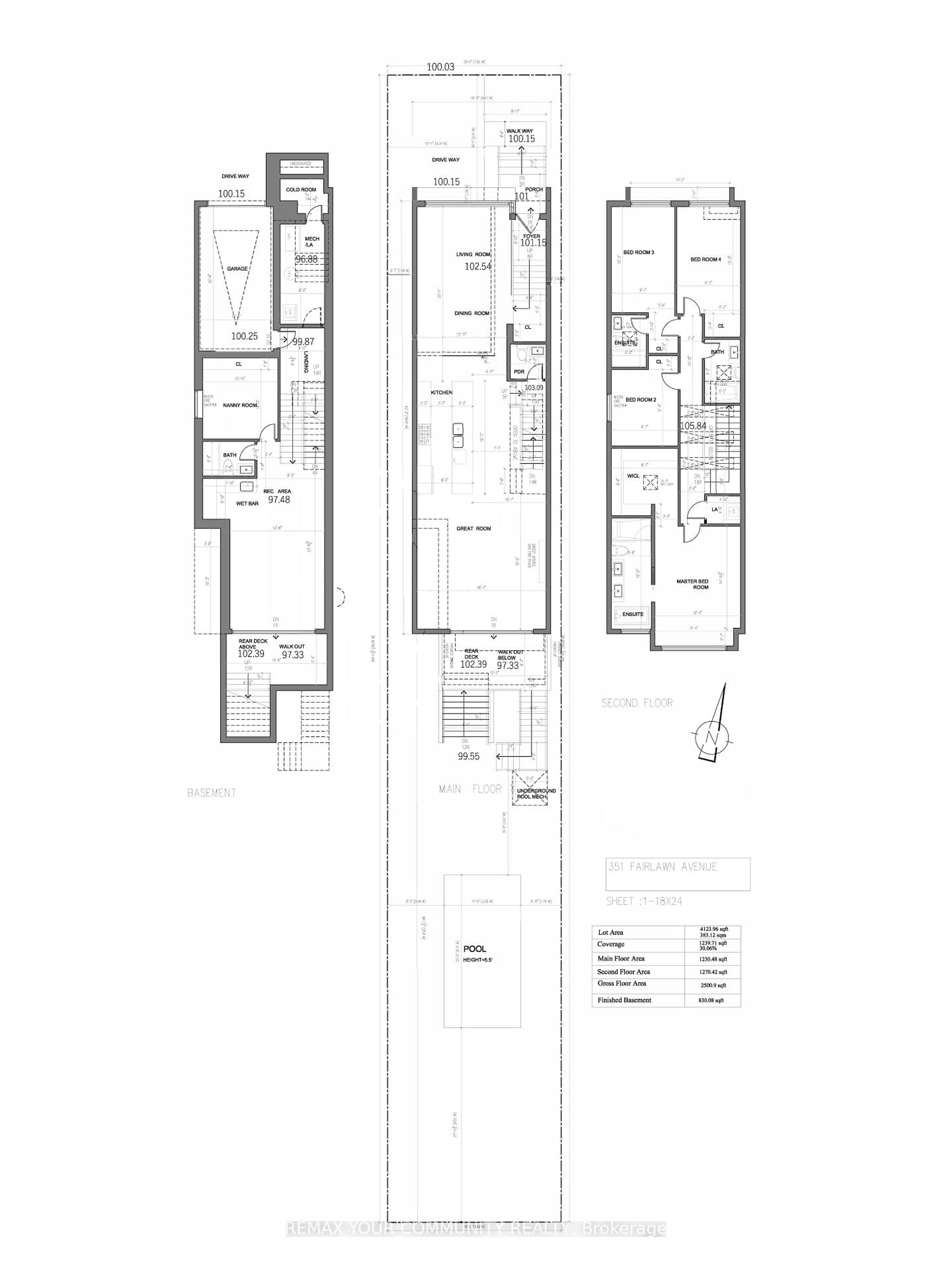Floor plan for 351 Fairlawn Ave, Toronto Ontario M5M 1T5