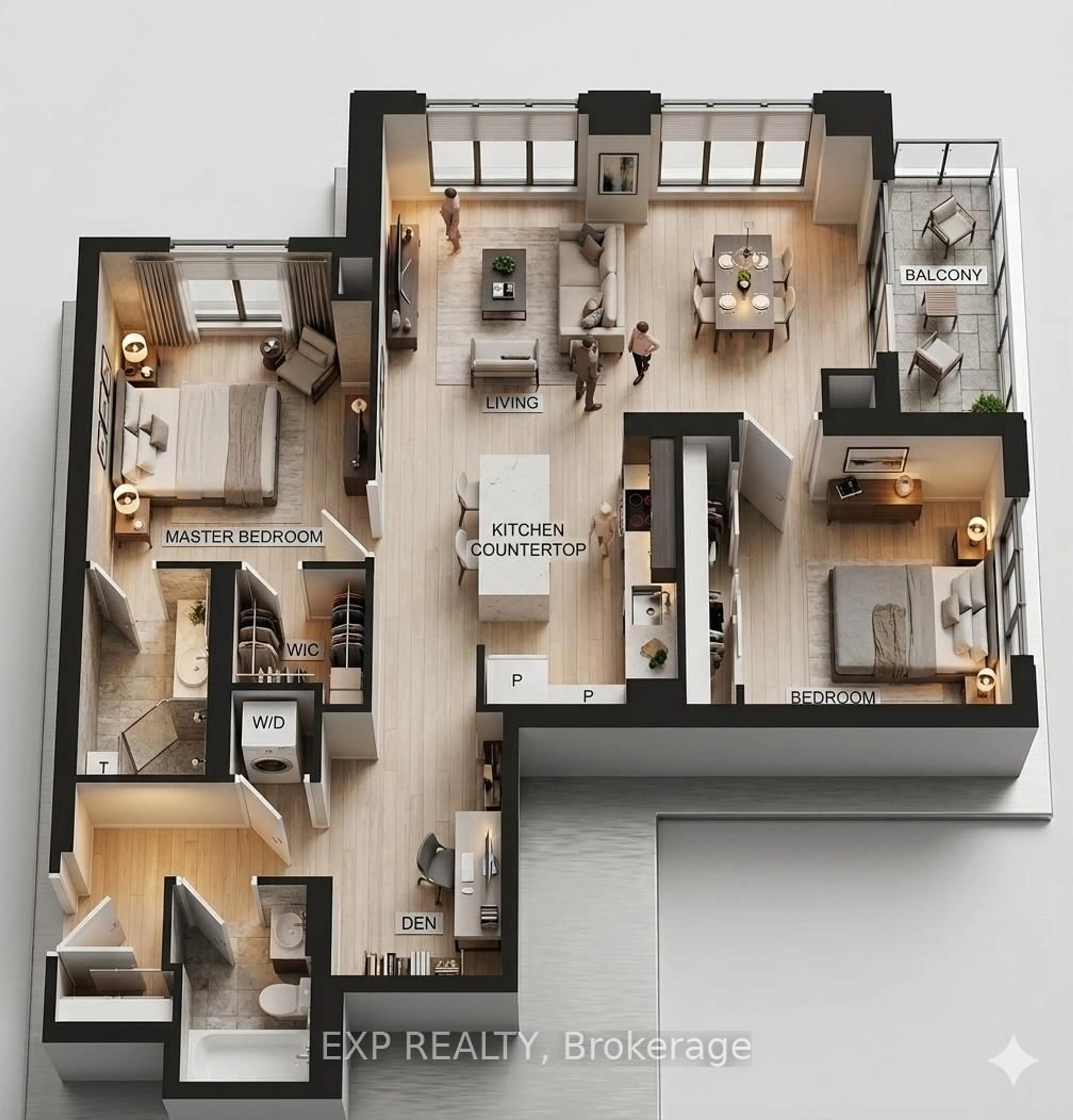 Floor plan for 100 Harrison Garden Blvd #606, Toronto Ontario M2N 0C2