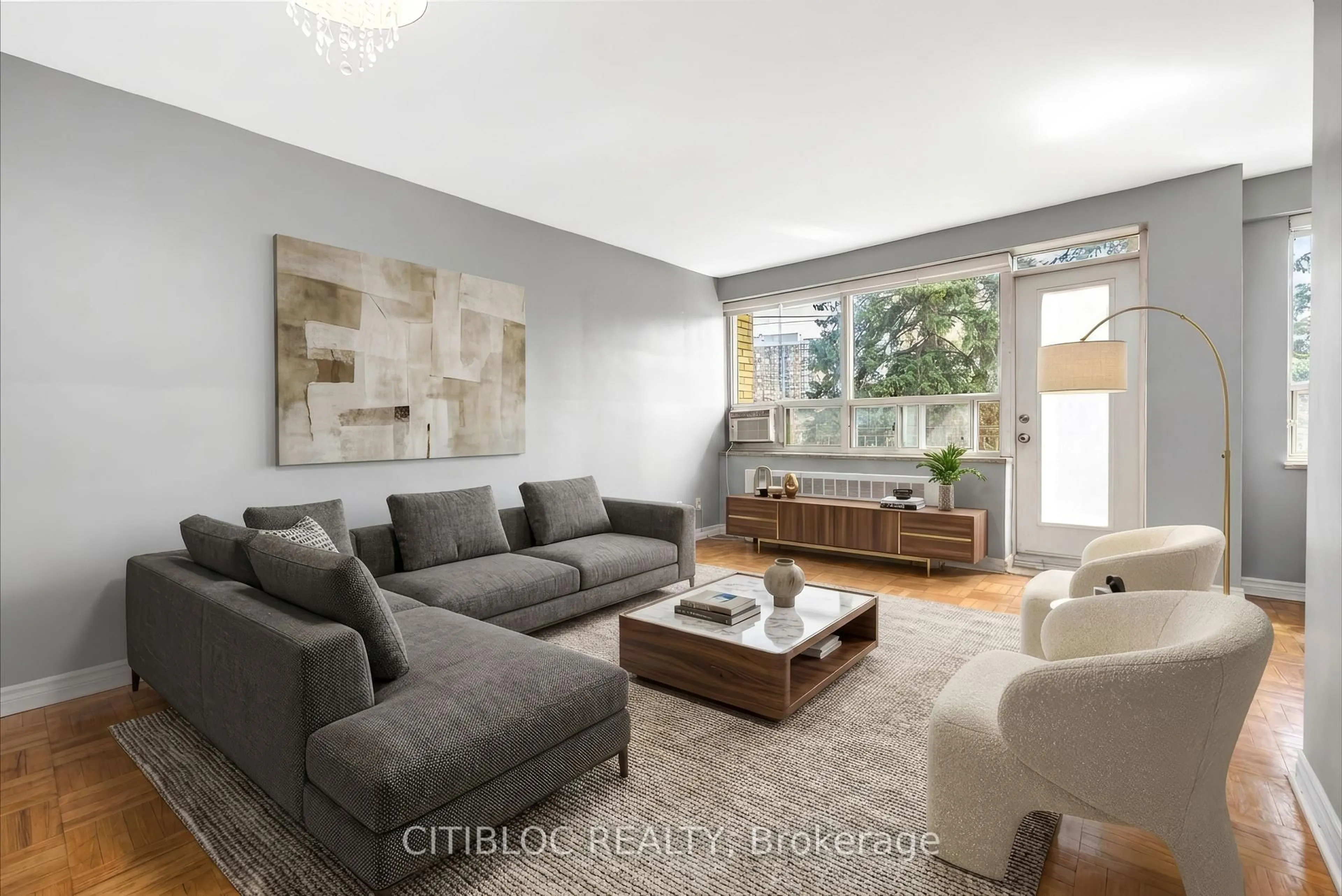 Living room with furniture, unknown for 219 Wilson Ave #201, Toronto Ontario M5M 3B2