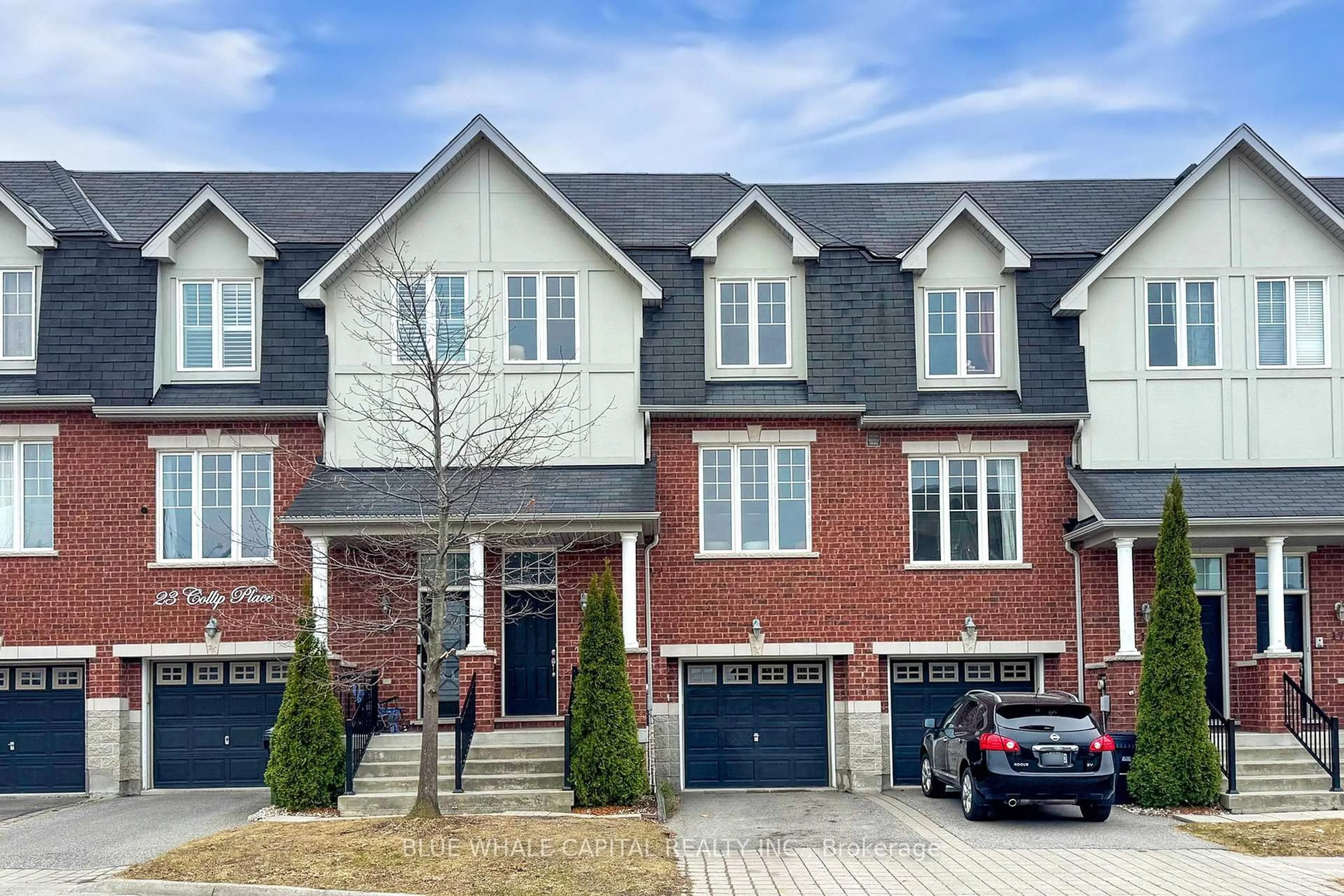 Home with brick exterior material, street for 21 Collip Pl, Toronto Ontario M4A 0A3