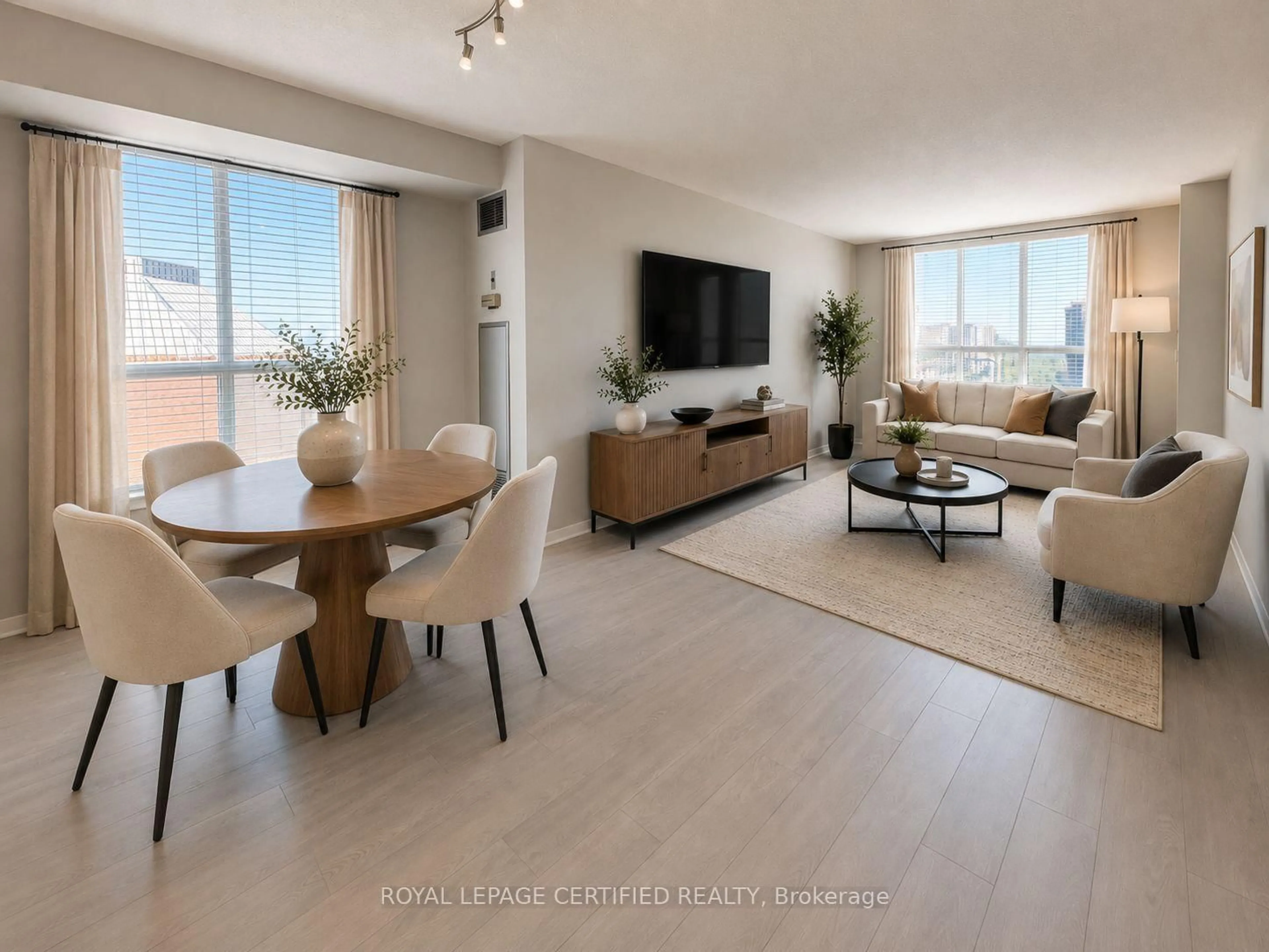 Living room with furniture, unknown for 21 Overlea Blvd #1309, Toronto Ontario M4H 1P2