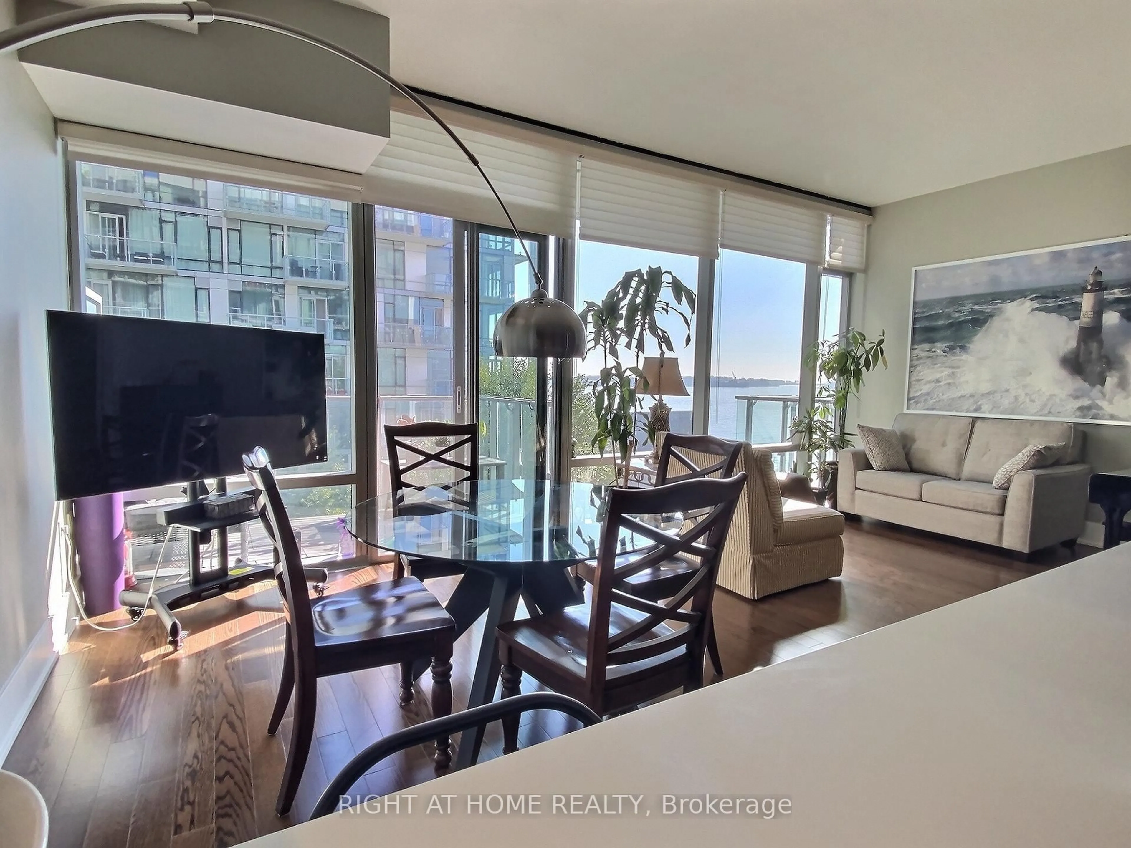Living room with furniture, unknown for 39 Queens Quay #515, Toronto Ontario M5E 0A5