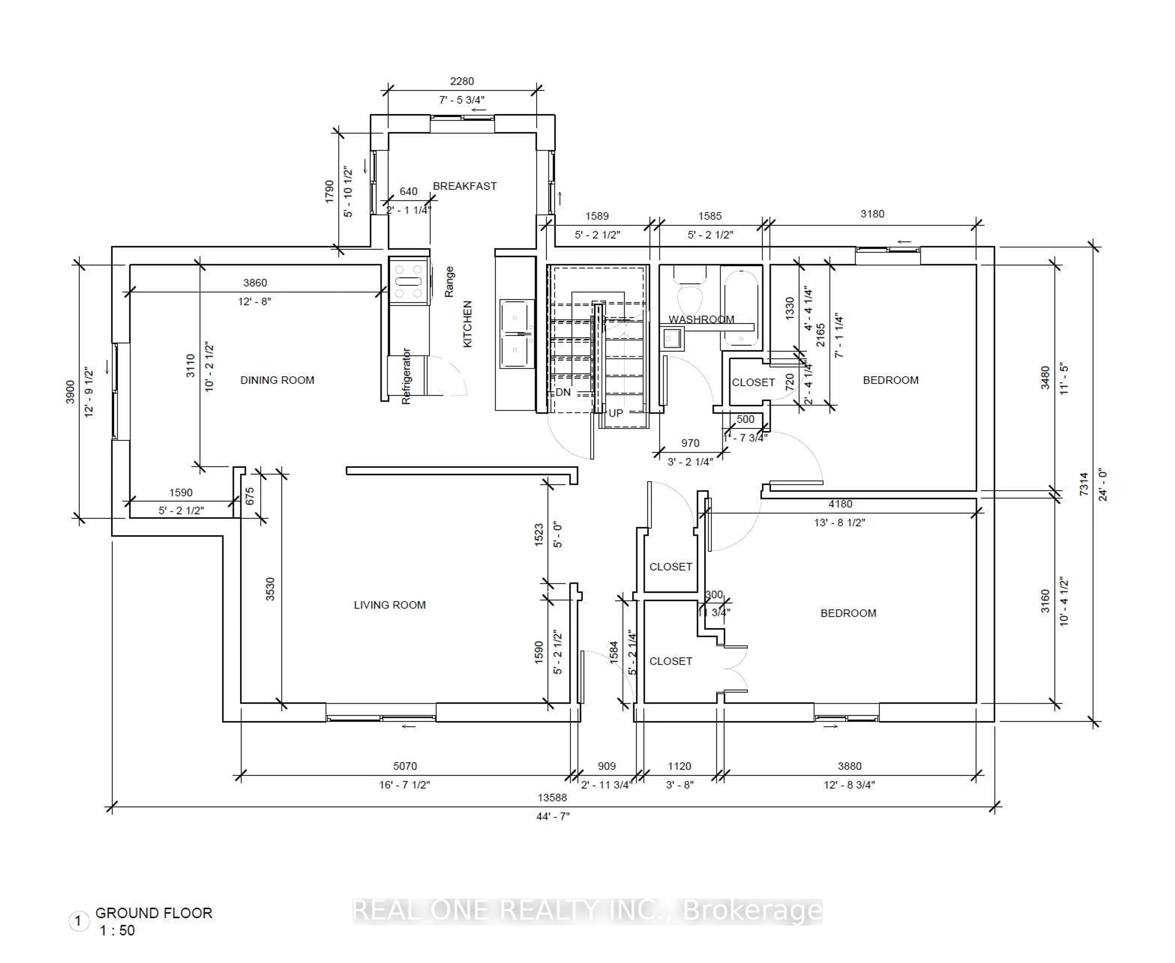 Floor plan for 22 Pleasant View Dr, Toronto Ontario M2J 3P5