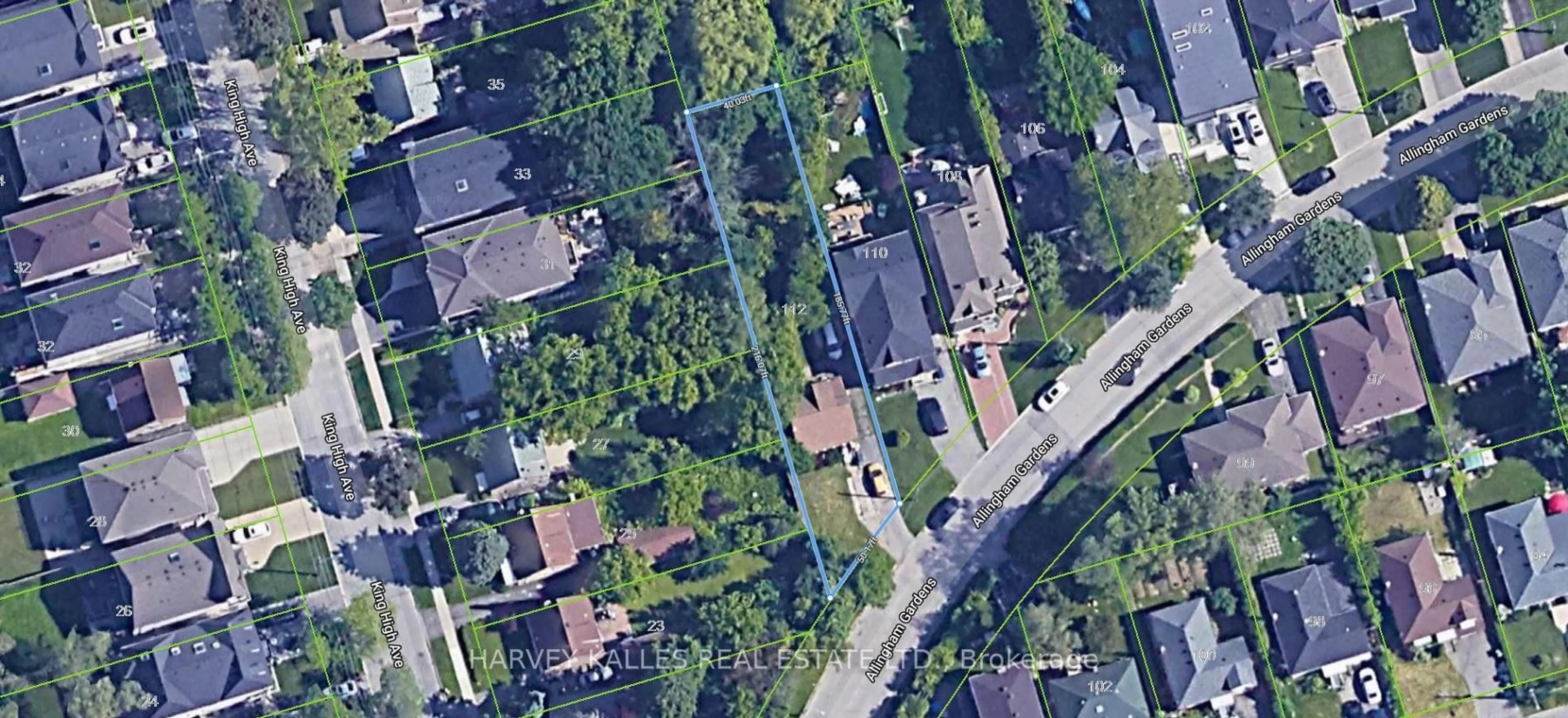 A pic from outside/outdoor area/front of a property/back of a property/a pic from drone, street for 112 Allingham Gdns, Toronto Ontario M3H 1Y2