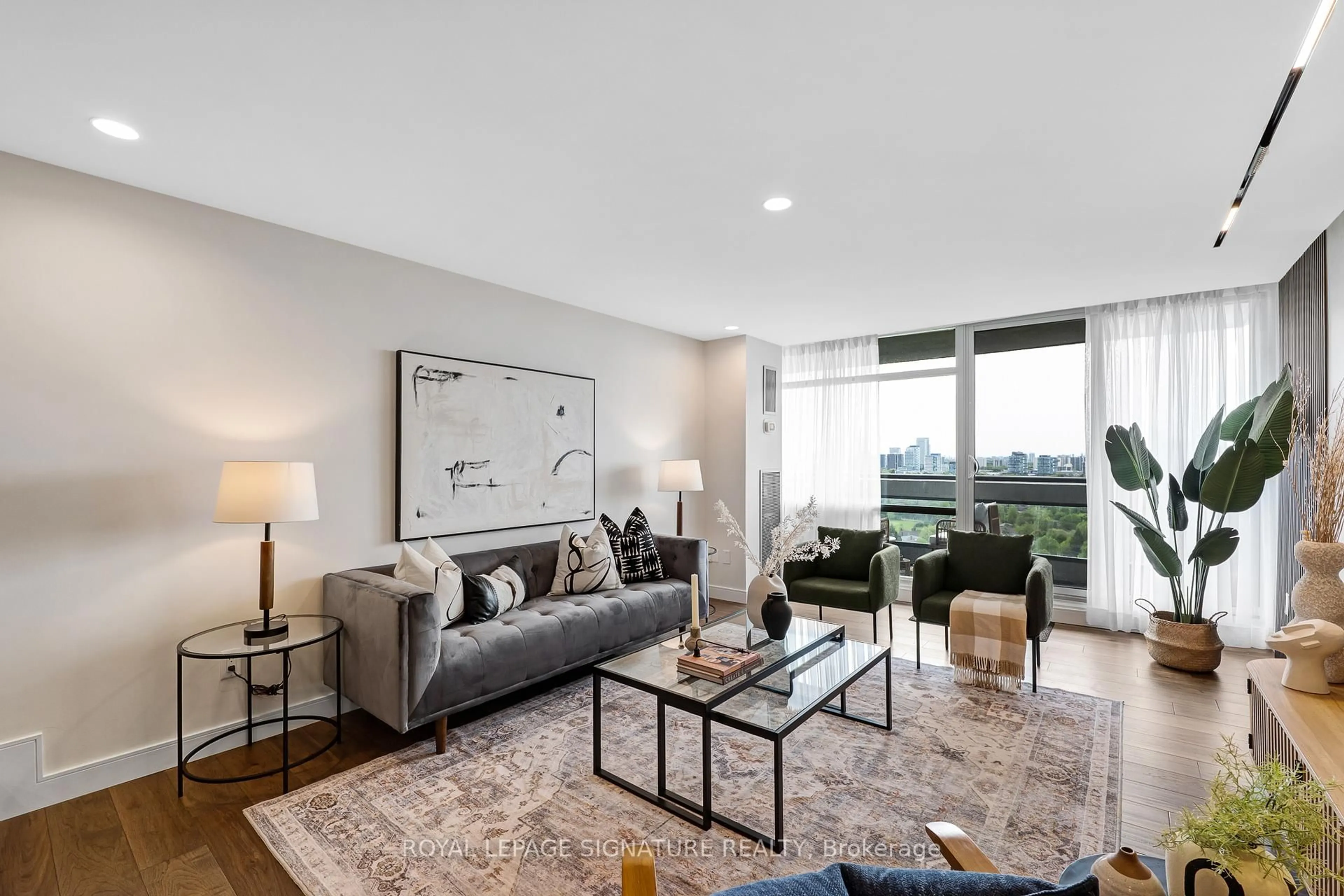 Living room with furniture, unknown for 1555 Finch Ave #1907, Toronto Ontario M2J 4X9