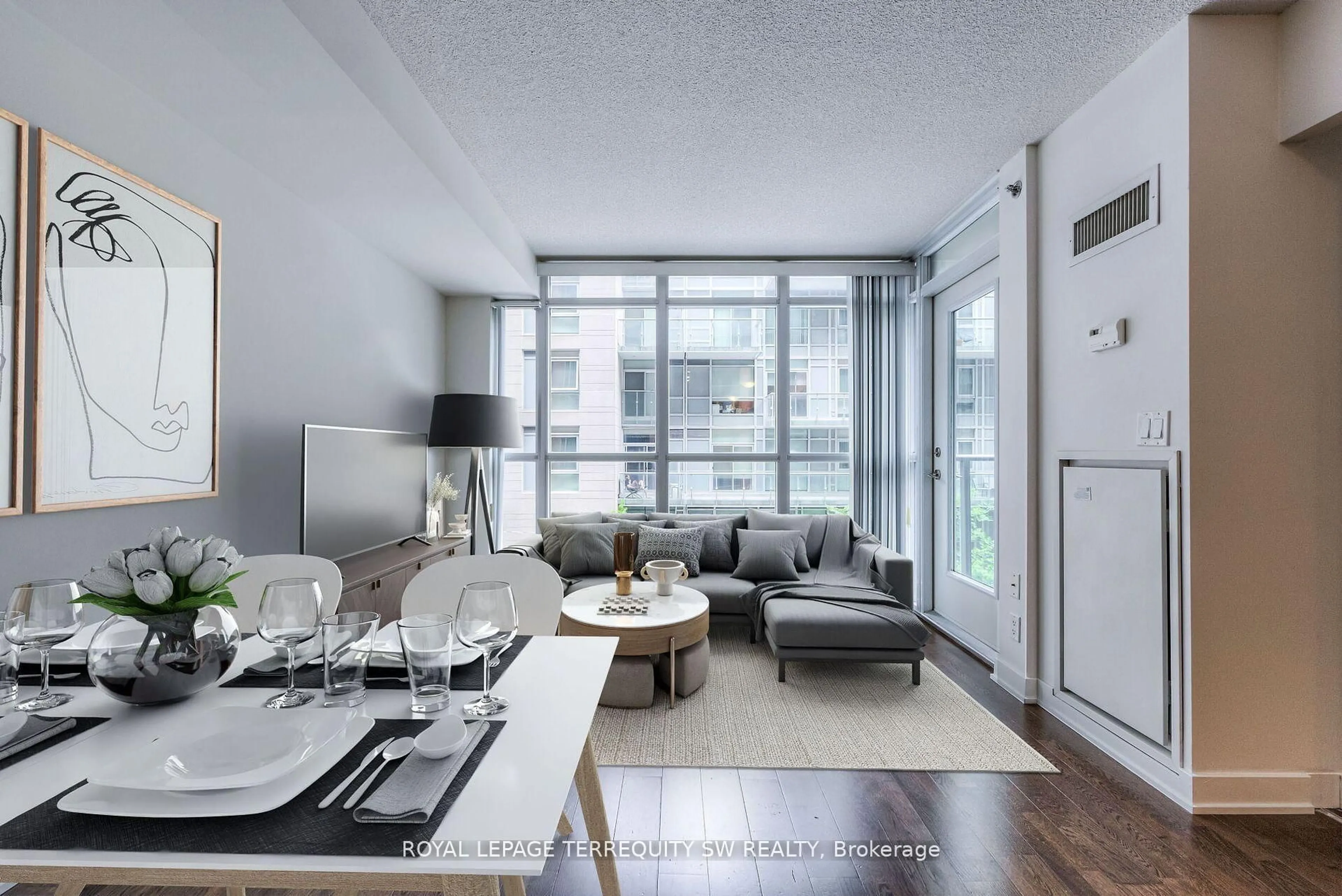Living room with furniture, unknown for 21 Nelson St #302, Toronto Ontario M5V 3H9