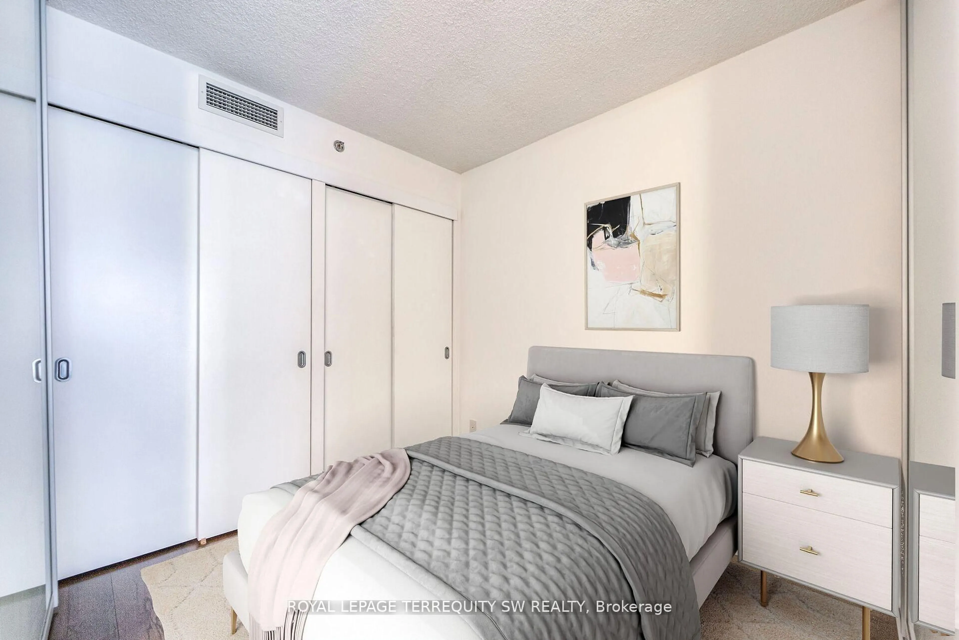 Bedroom with bed, unknown for 21 Nelson St #302, Toronto Ontario M5V 3H9