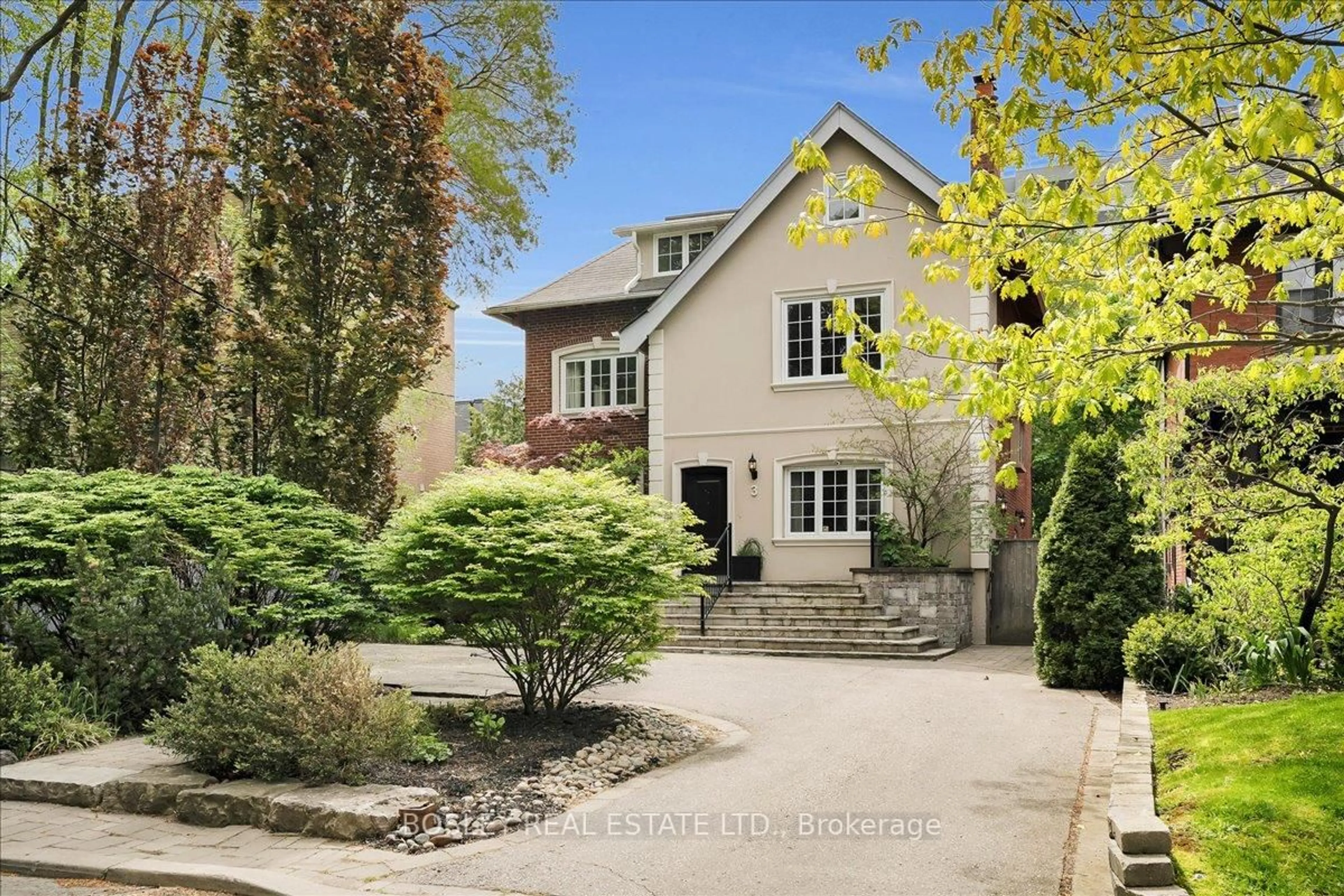 Home with brick exterior material, street for 3 Shorncliffe Ave, Toronto Ontario M4V 1S9