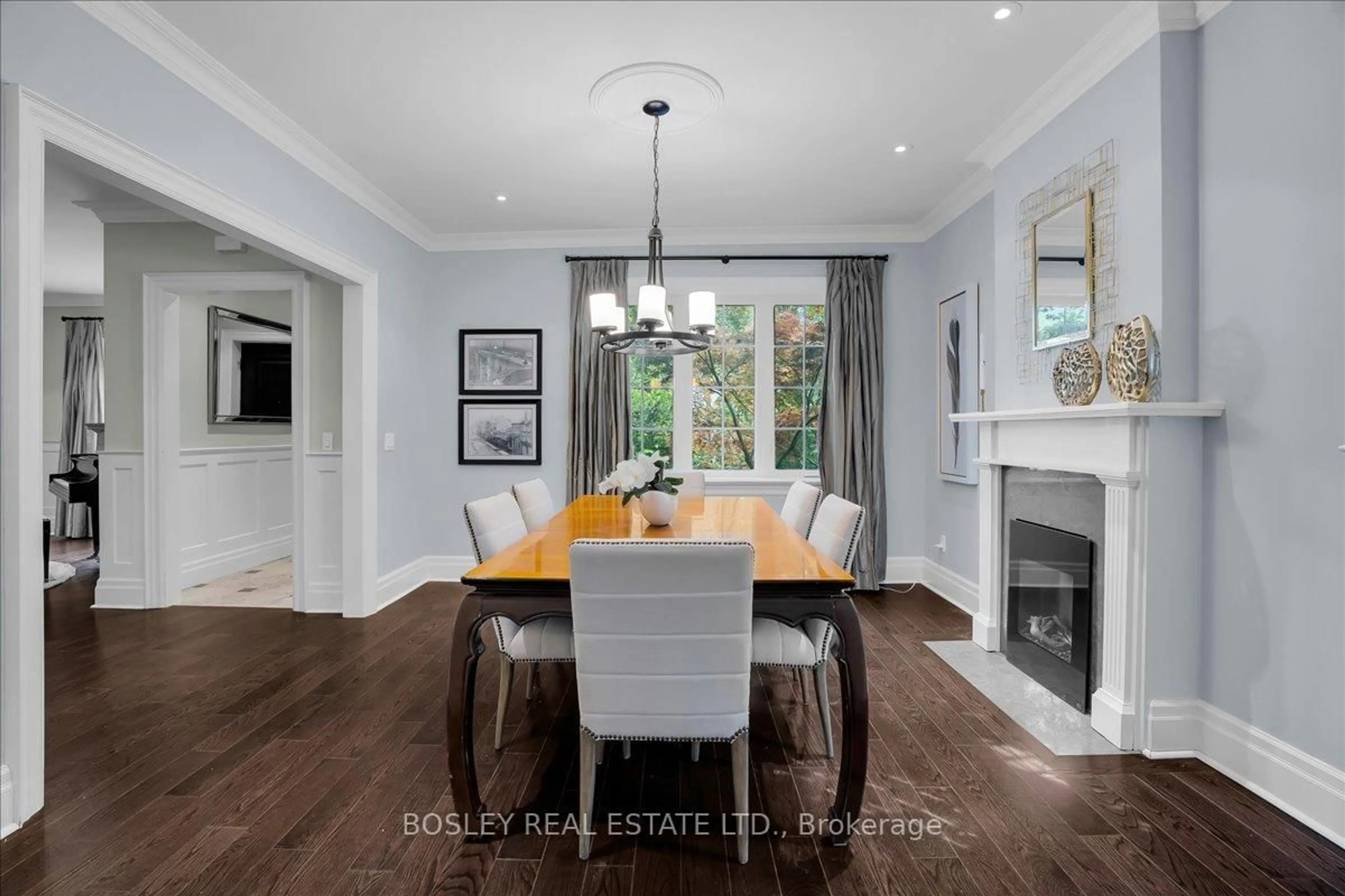 Dining room, wood/laminate floor for 3 Shorncliffe Ave, Toronto Ontario M4V 1S9