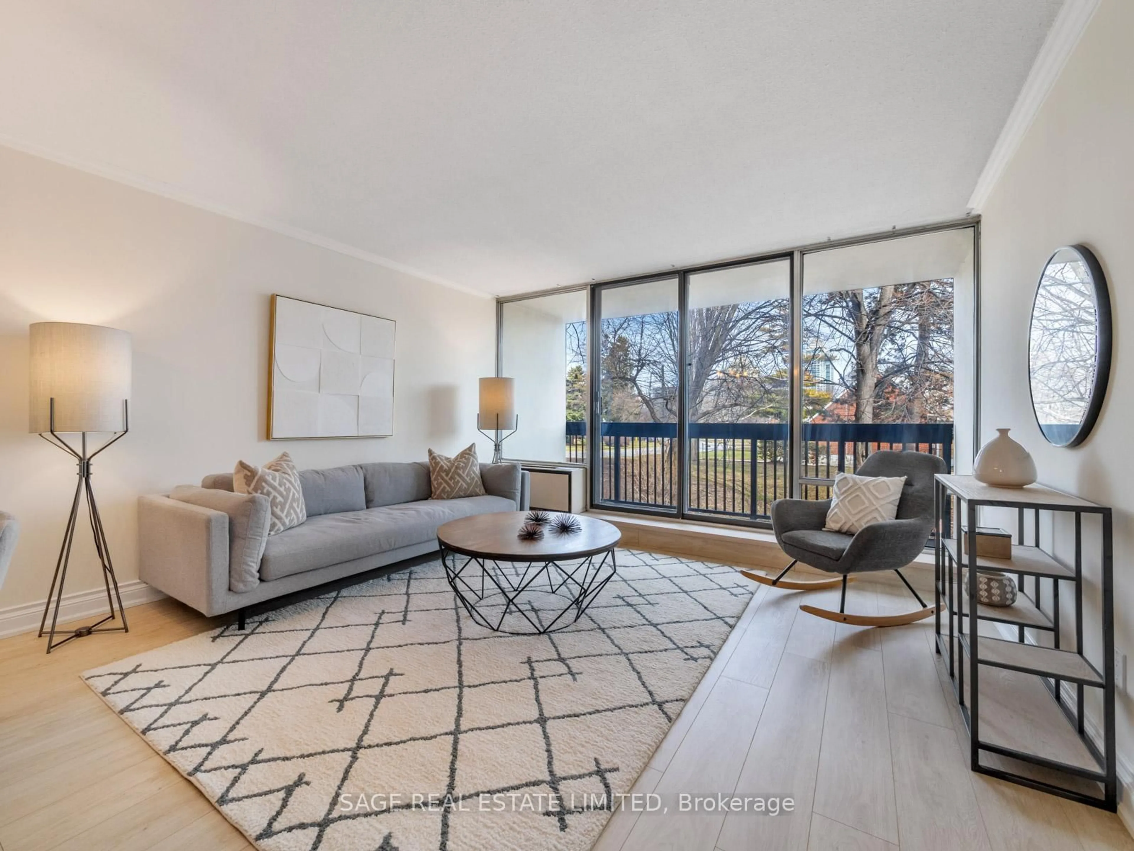 Living room with furniture, unknown for 30 Fashion Roseway #213E, Toronto Ontario M2N 6B4