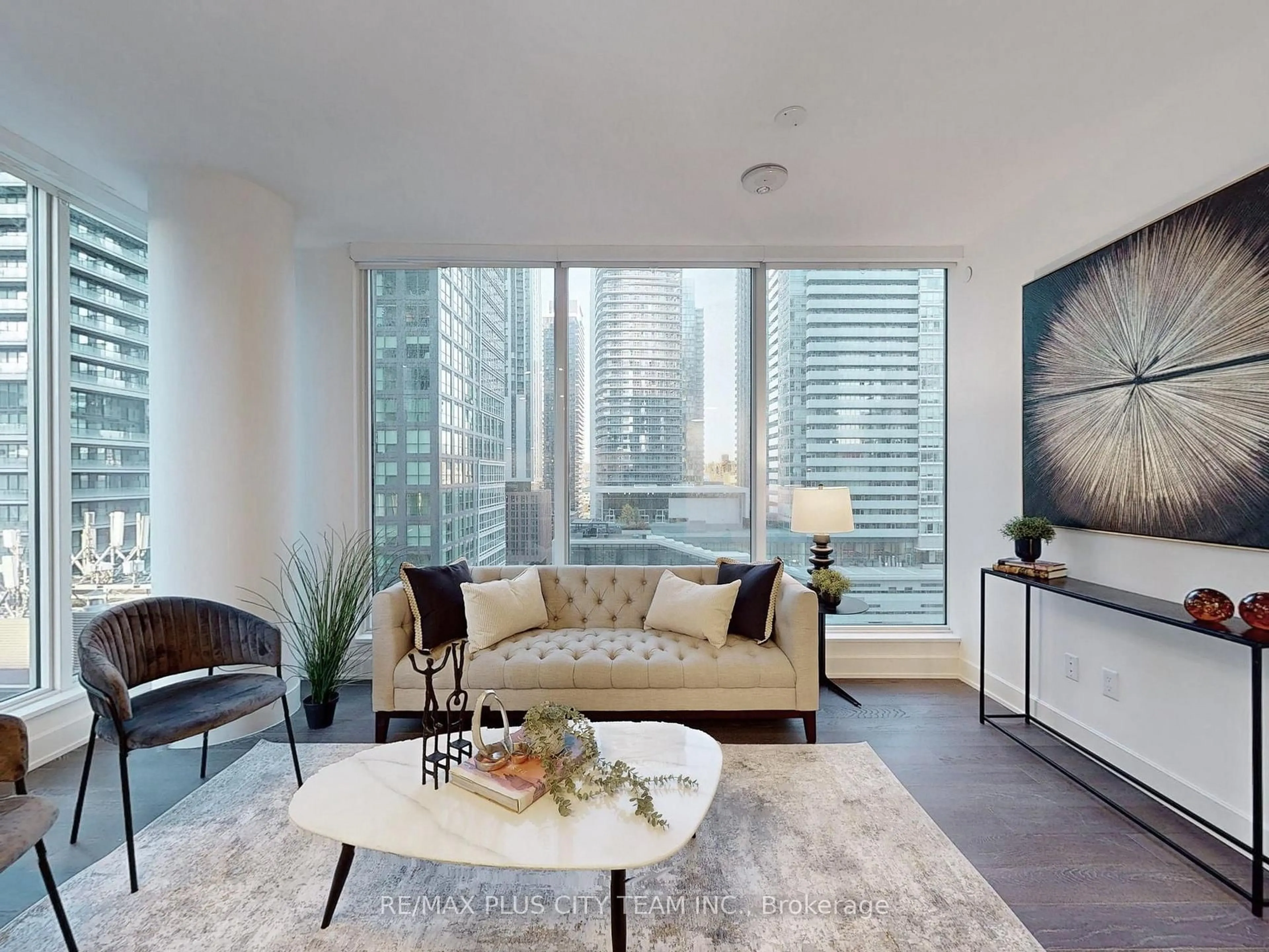 Living room with furniture, unknown for 15 Mercer St #1204, Toronto Ontario M5V 0T8