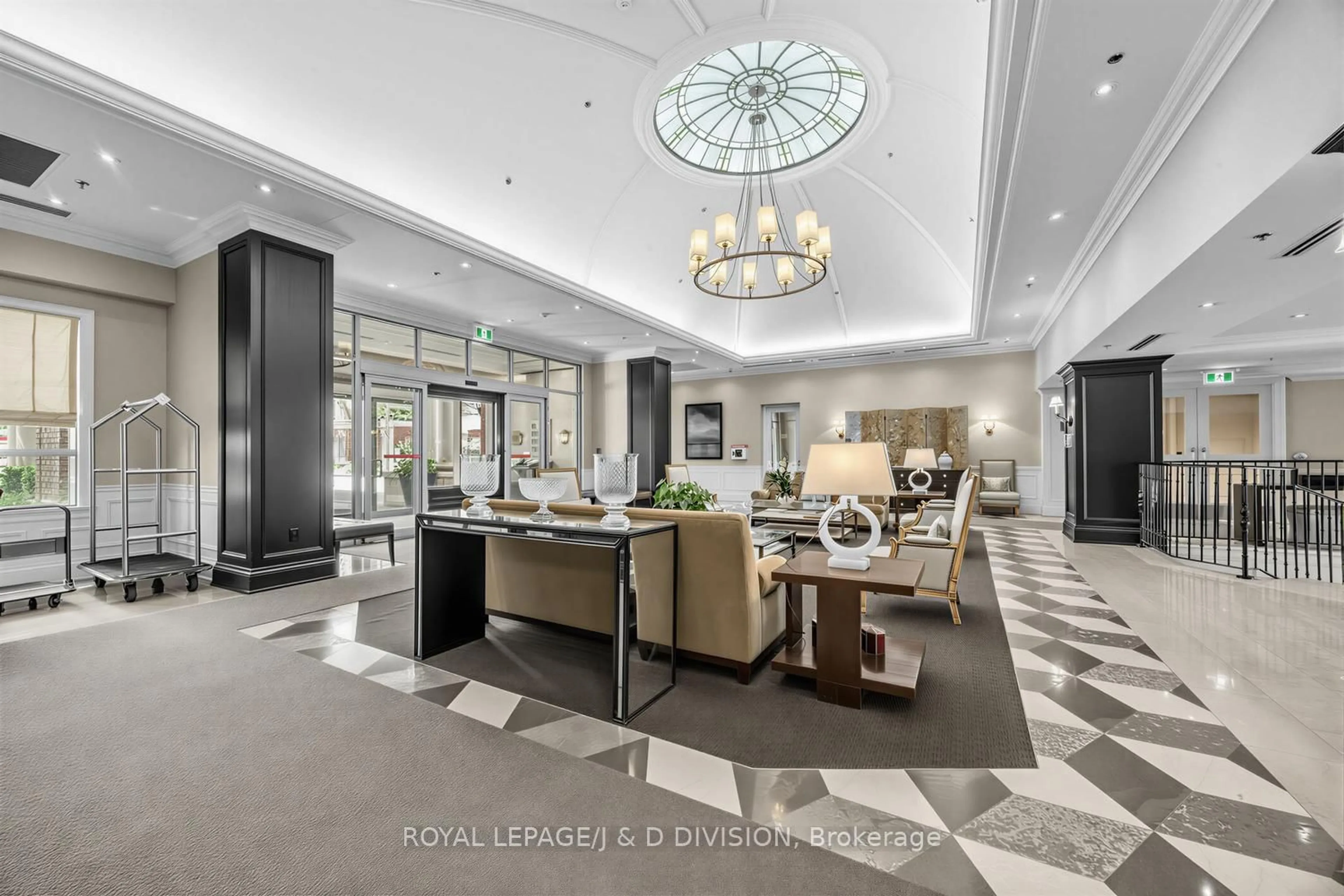Lobby for 21 Burkebrook Pl #518, Toronto Ontario M4G 0A2