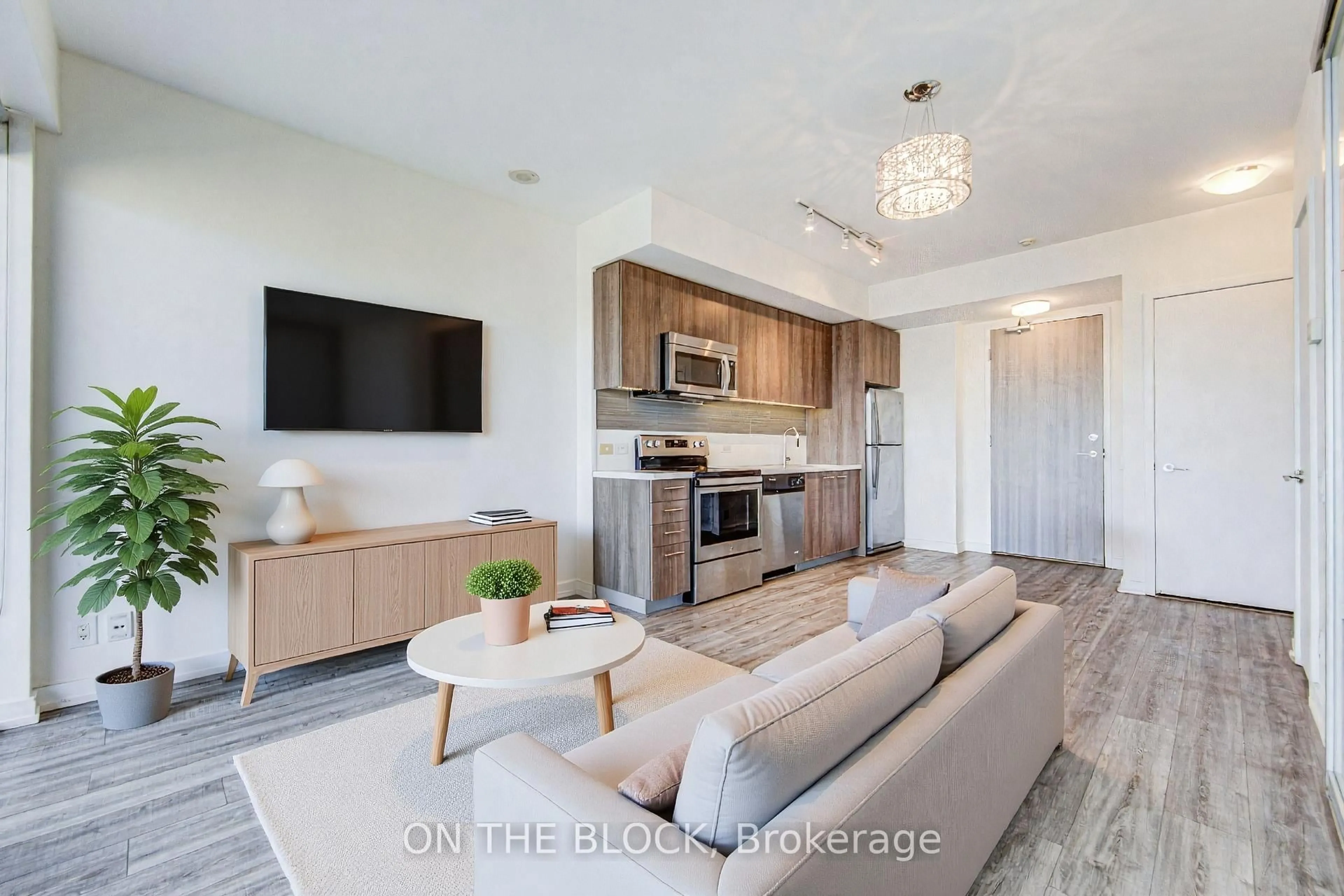 Open concept kitchen, unknown for 390 Cherry St #1503, Toronto Ontario M5A 0E2