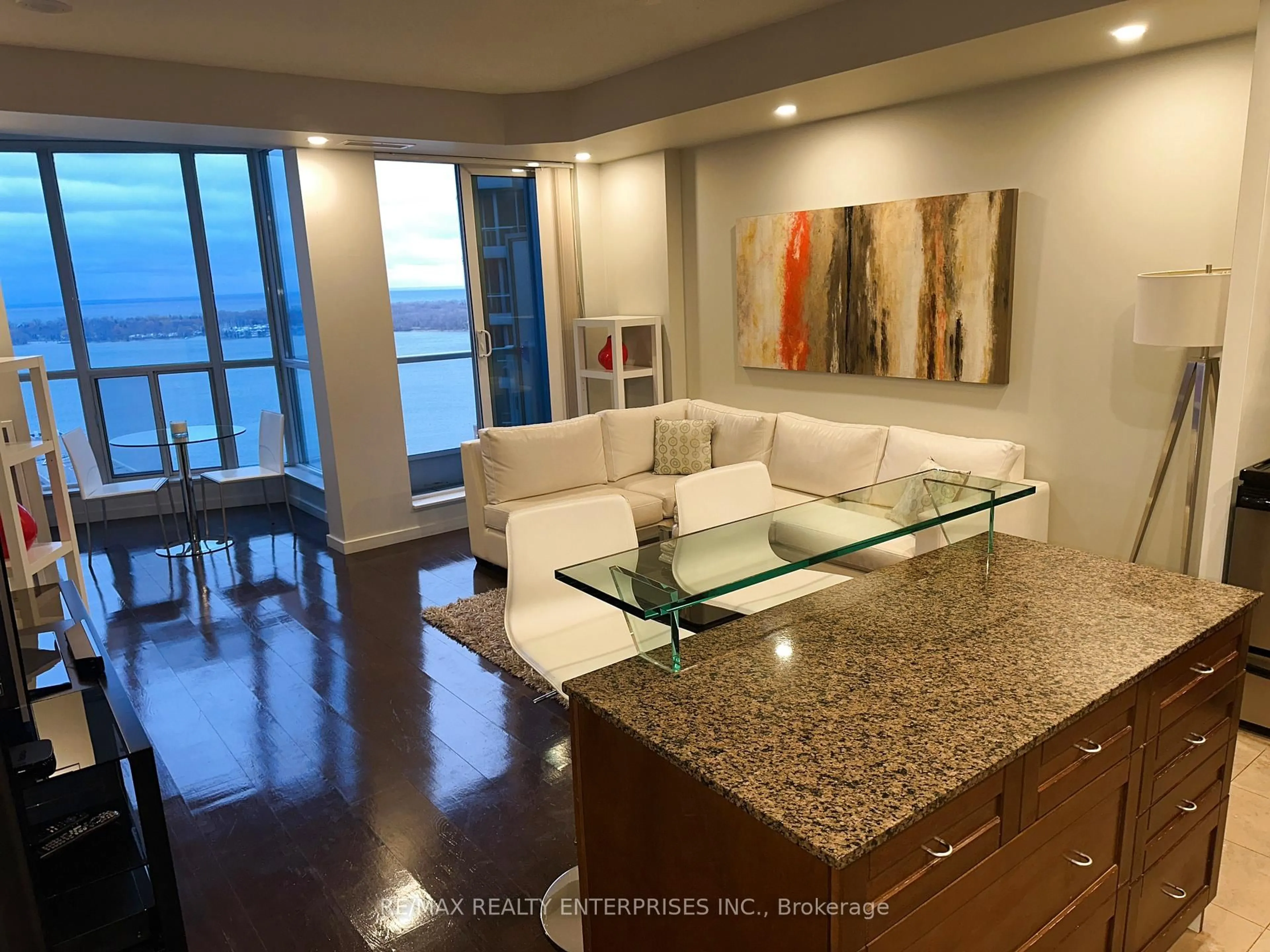 Living room with furniture, unknown for 8 York St #2710, Toronto Ontario M5J 2Y2