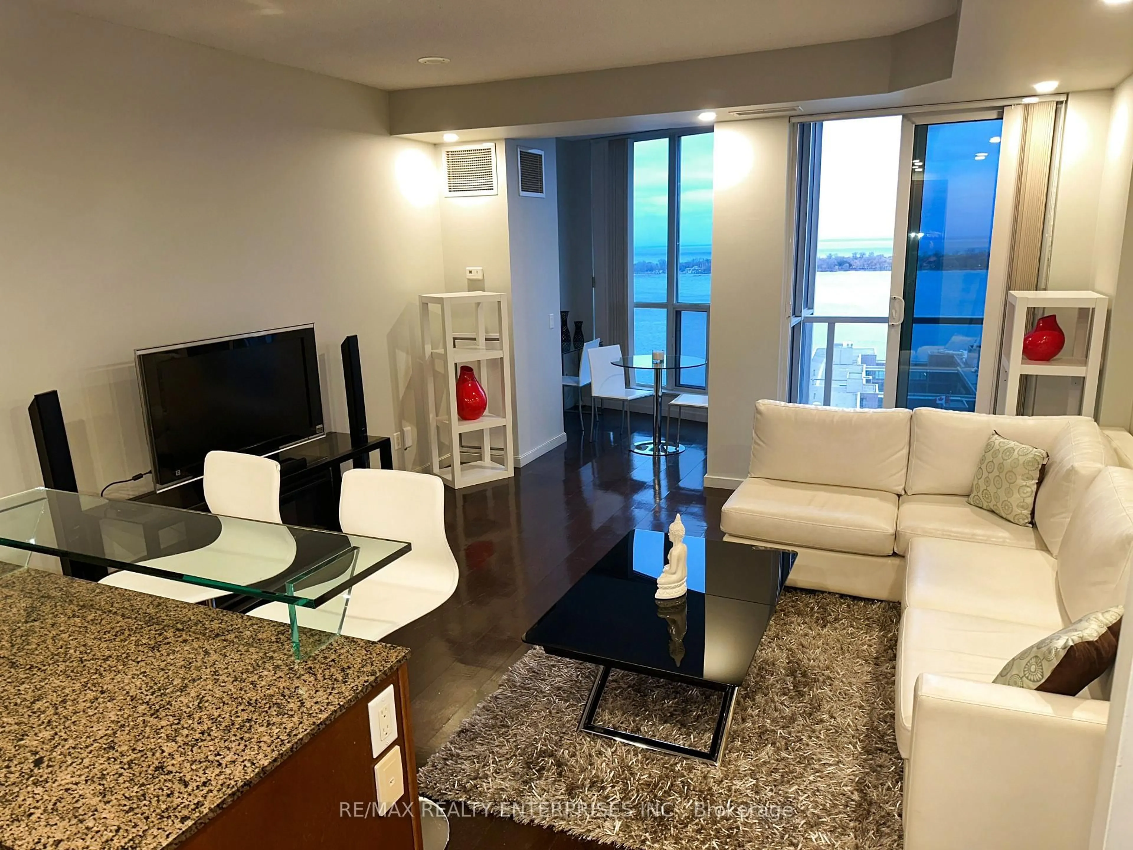 Living room with furniture, unknown for 8 York St #2710, Toronto Ontario M5J 2Y2
