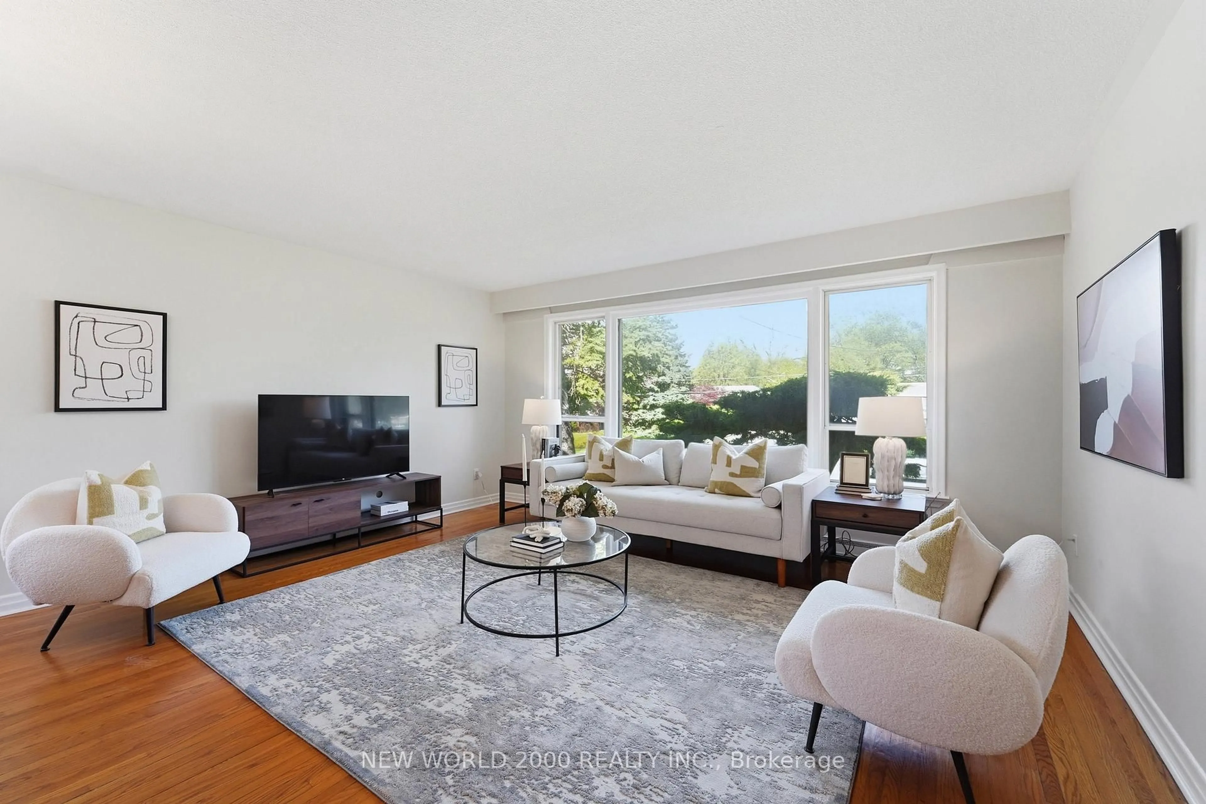 Living room with furniture, unknown for 145 Elvaston Dr, Toronto Ontario M4A 1N8