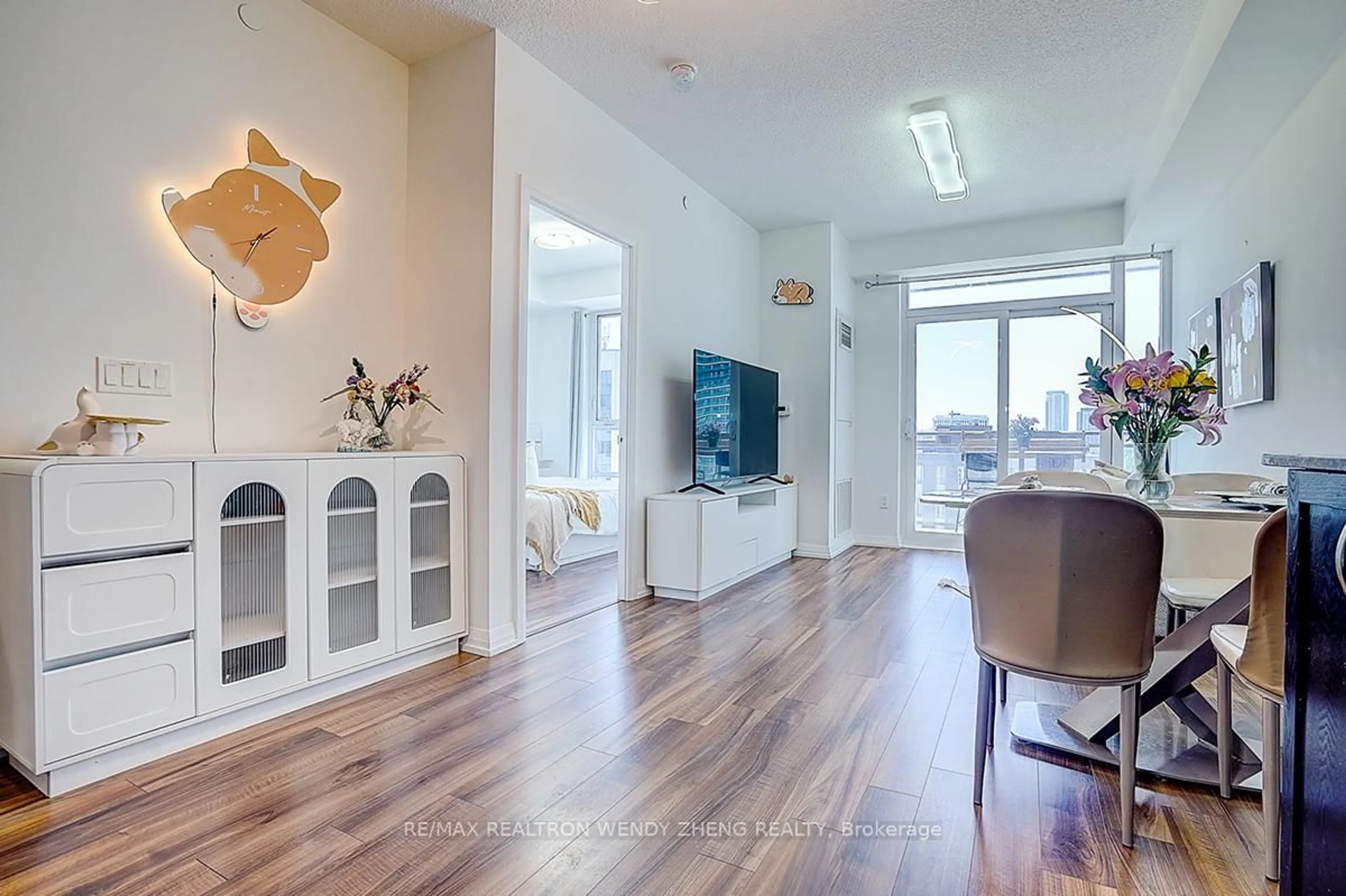 Living room with furniture, unknown for 55 Ann O'Reilly Rd #709, Toronto Ontario M2J 0E1