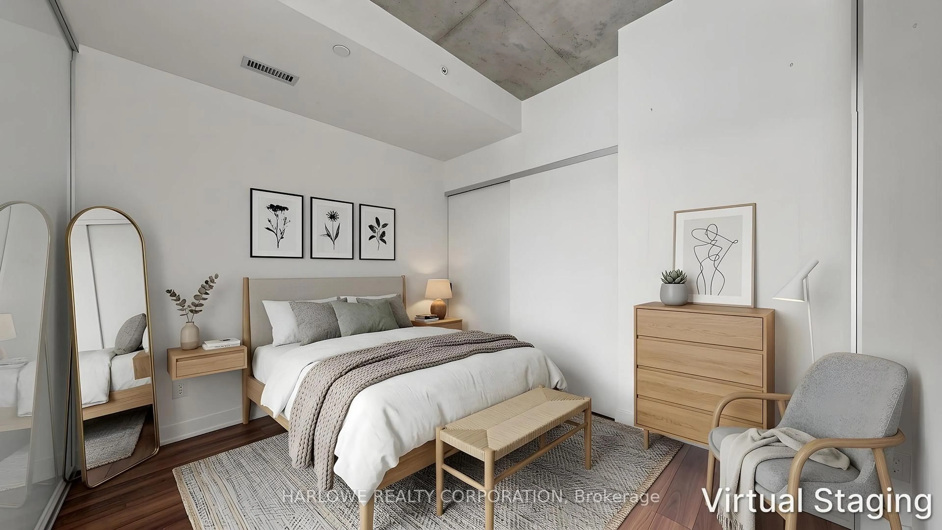 Bedroom with bed, unknown for 210 Simcoe St #510, Toronto Ontario M5T 1T4