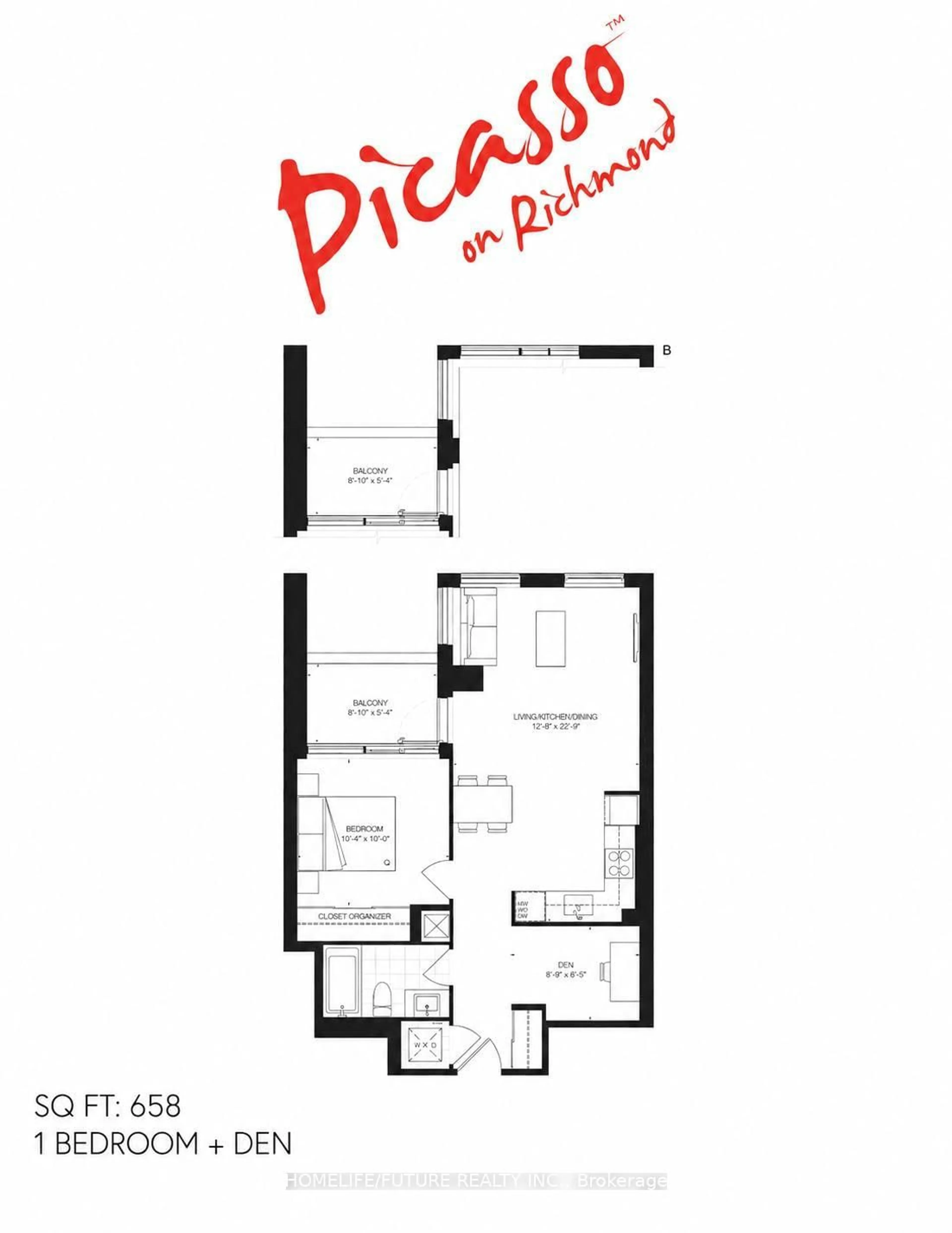 Floor plan for 318 Richmond St #3805, Toronto Ontario M5V 0B4