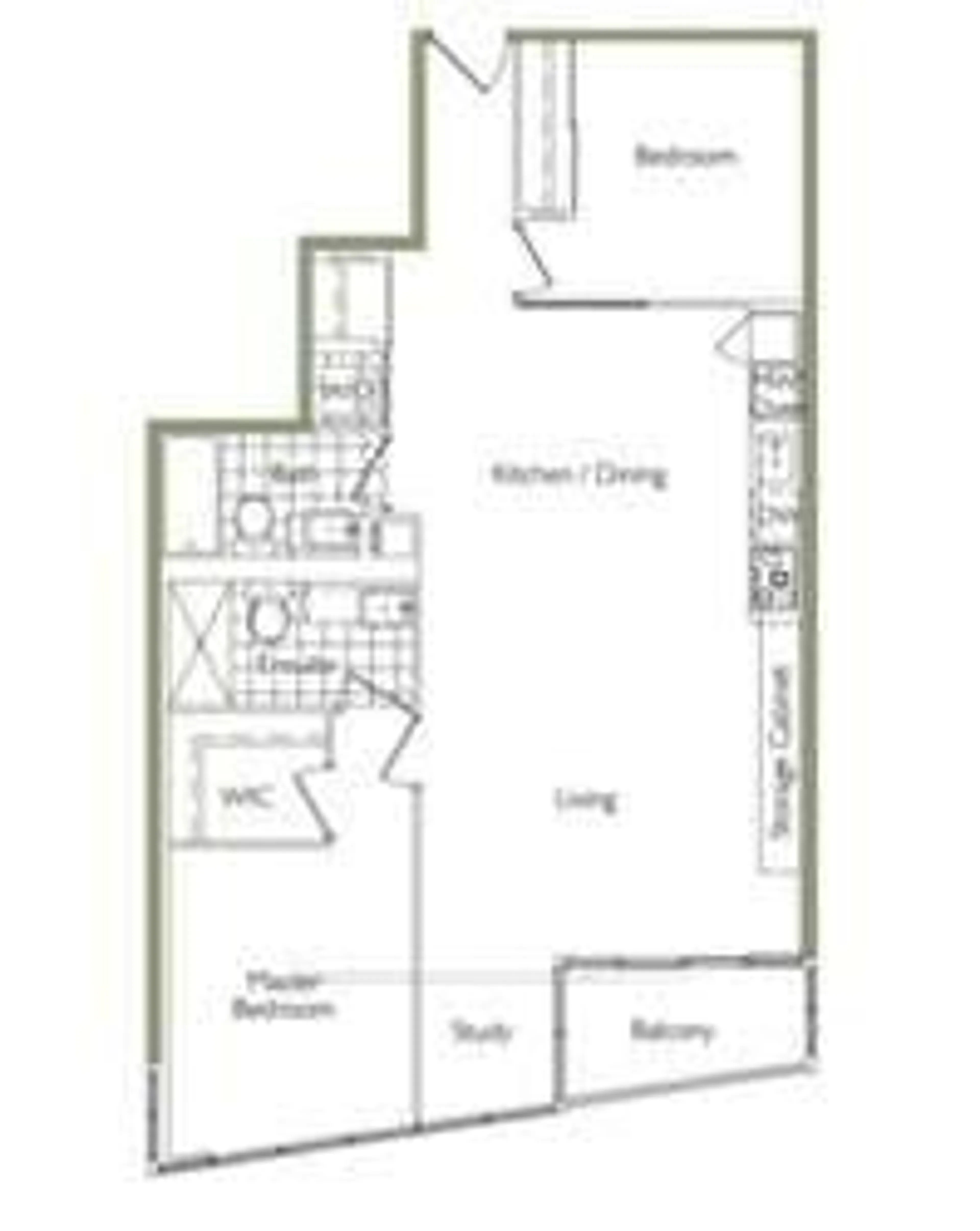 Floor plan for 151 Dan Leckie Way #702, Toronto Ontario M5V 4B2