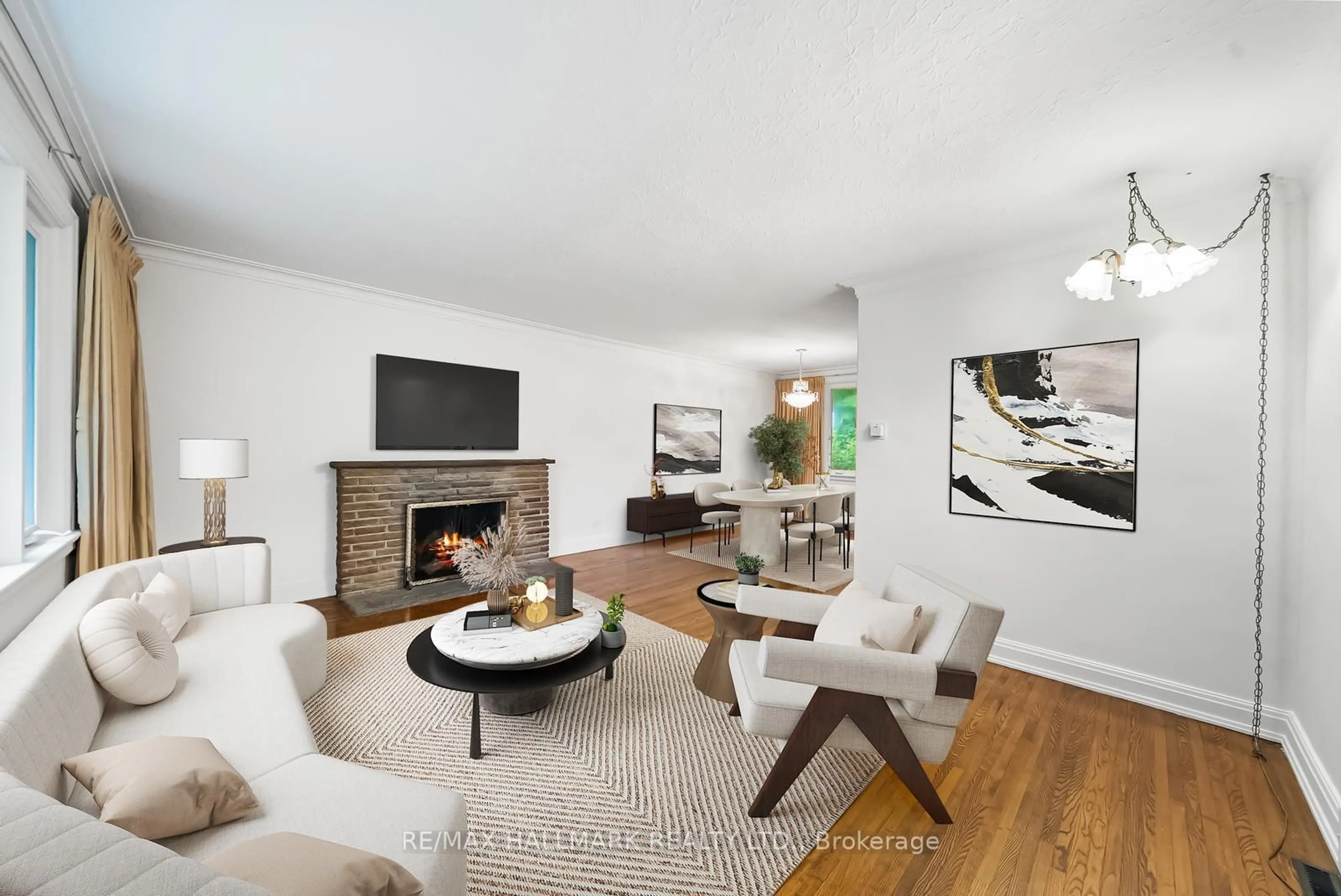 Living room with furniture, unknown for 344 Spring Garden Ave, Toronto Ontario M2N 3H5