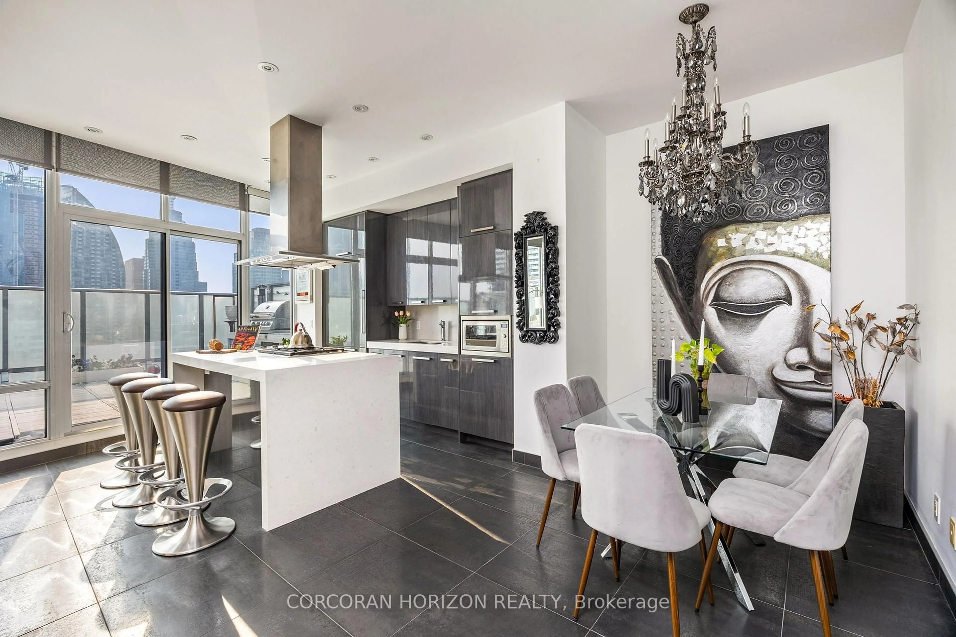Contemporary kitchen, unknown for 1 Market St #PH01, Toronto Ontario M5E 0A2